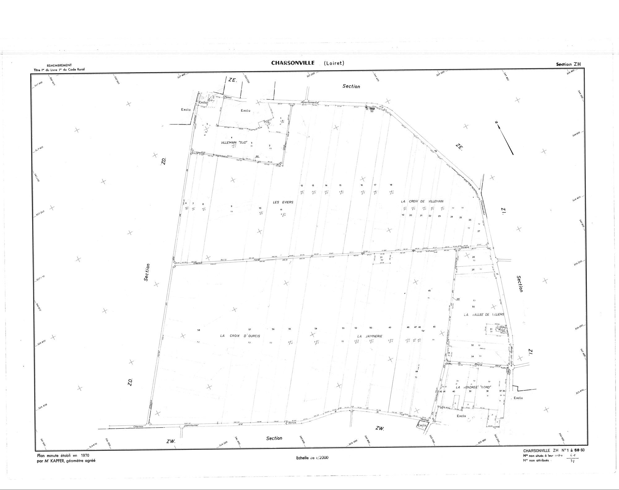 Charsonville - Sections