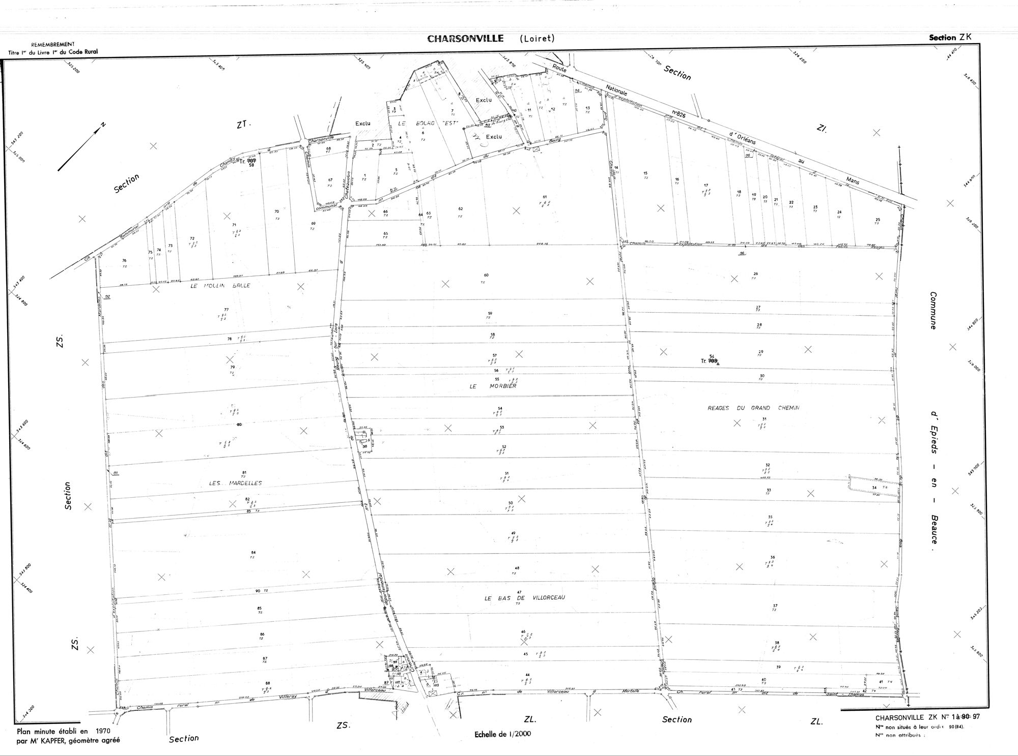 Charsonville - Sections