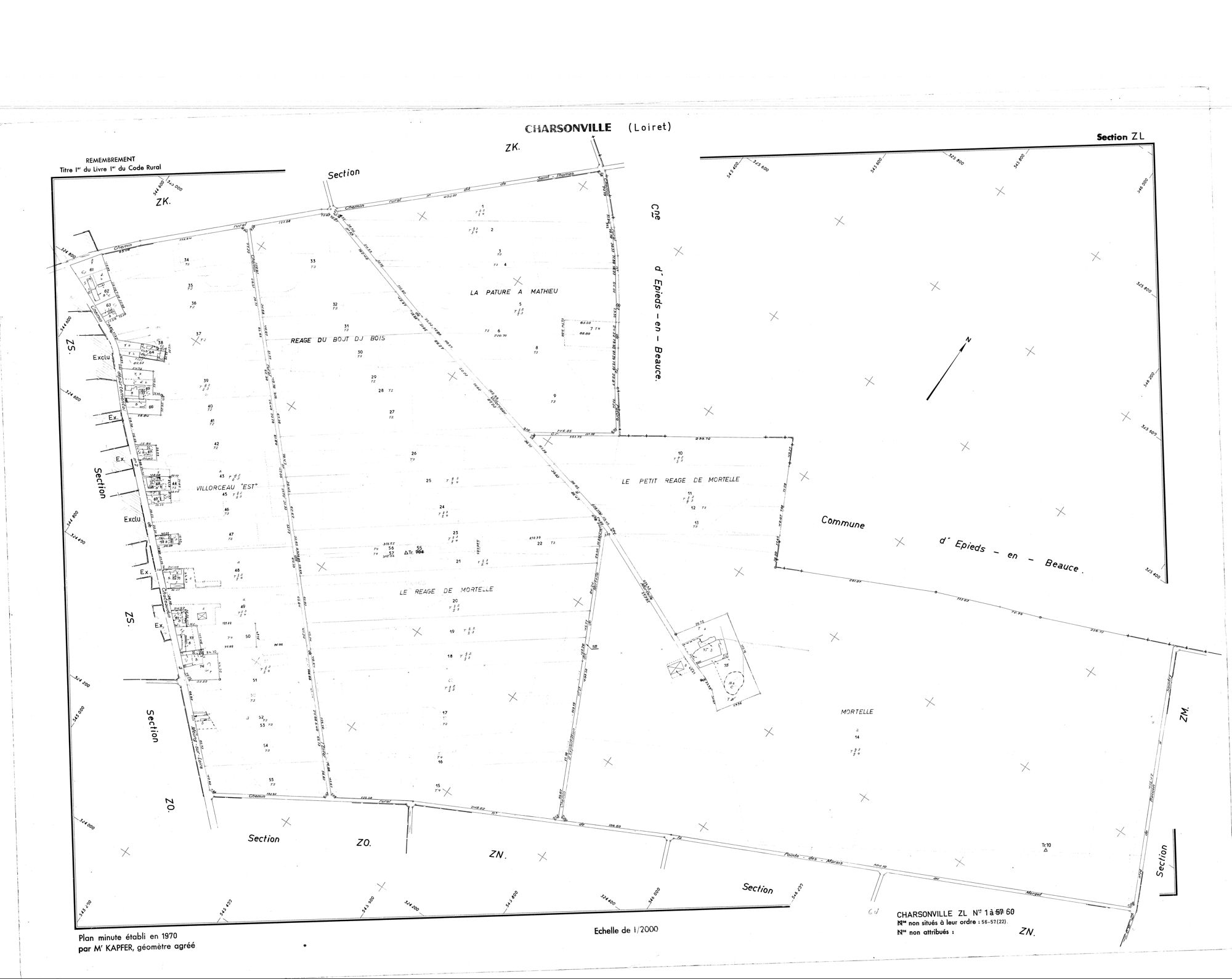 Charsonville - Sections