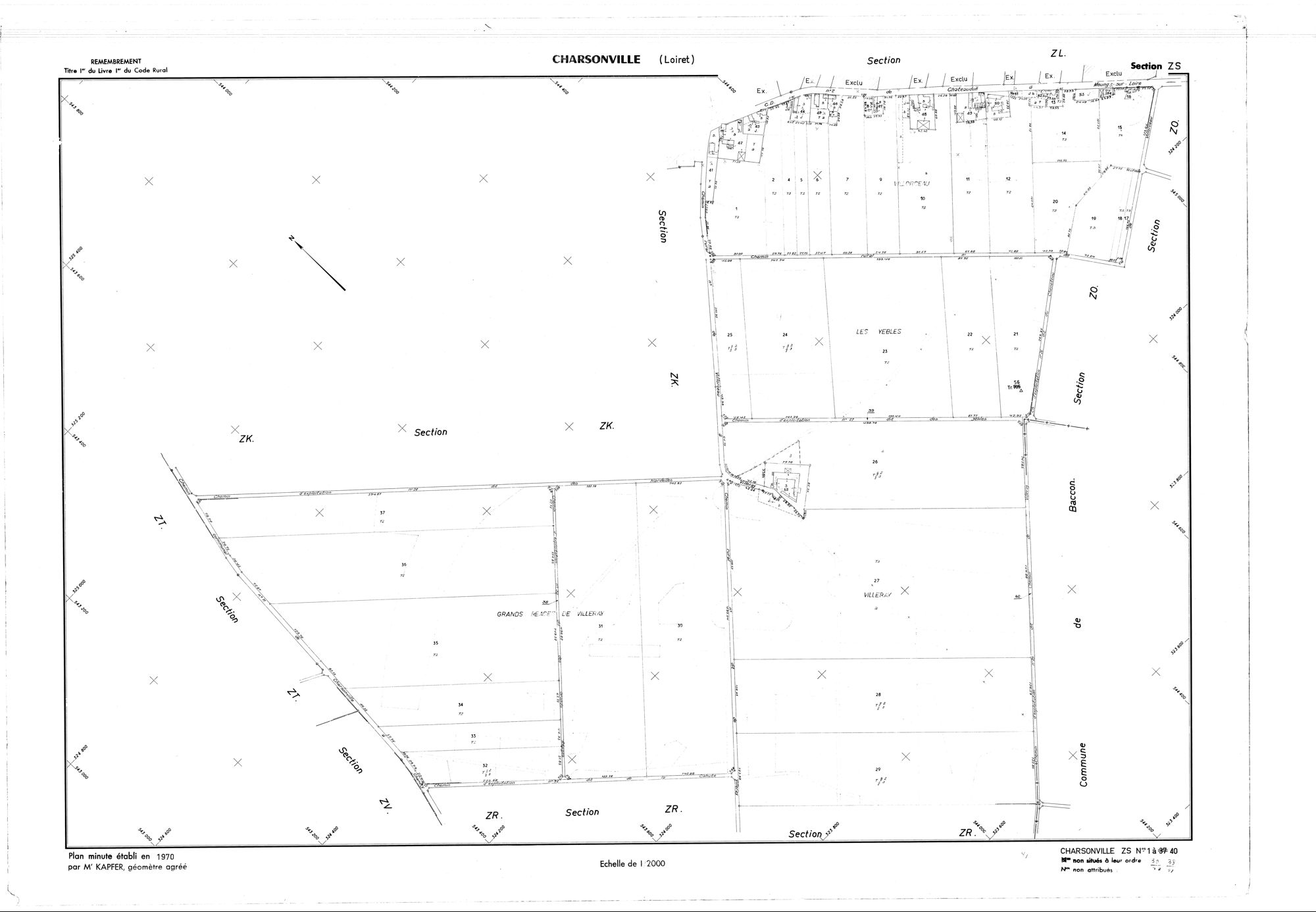 Charsonville - Sections