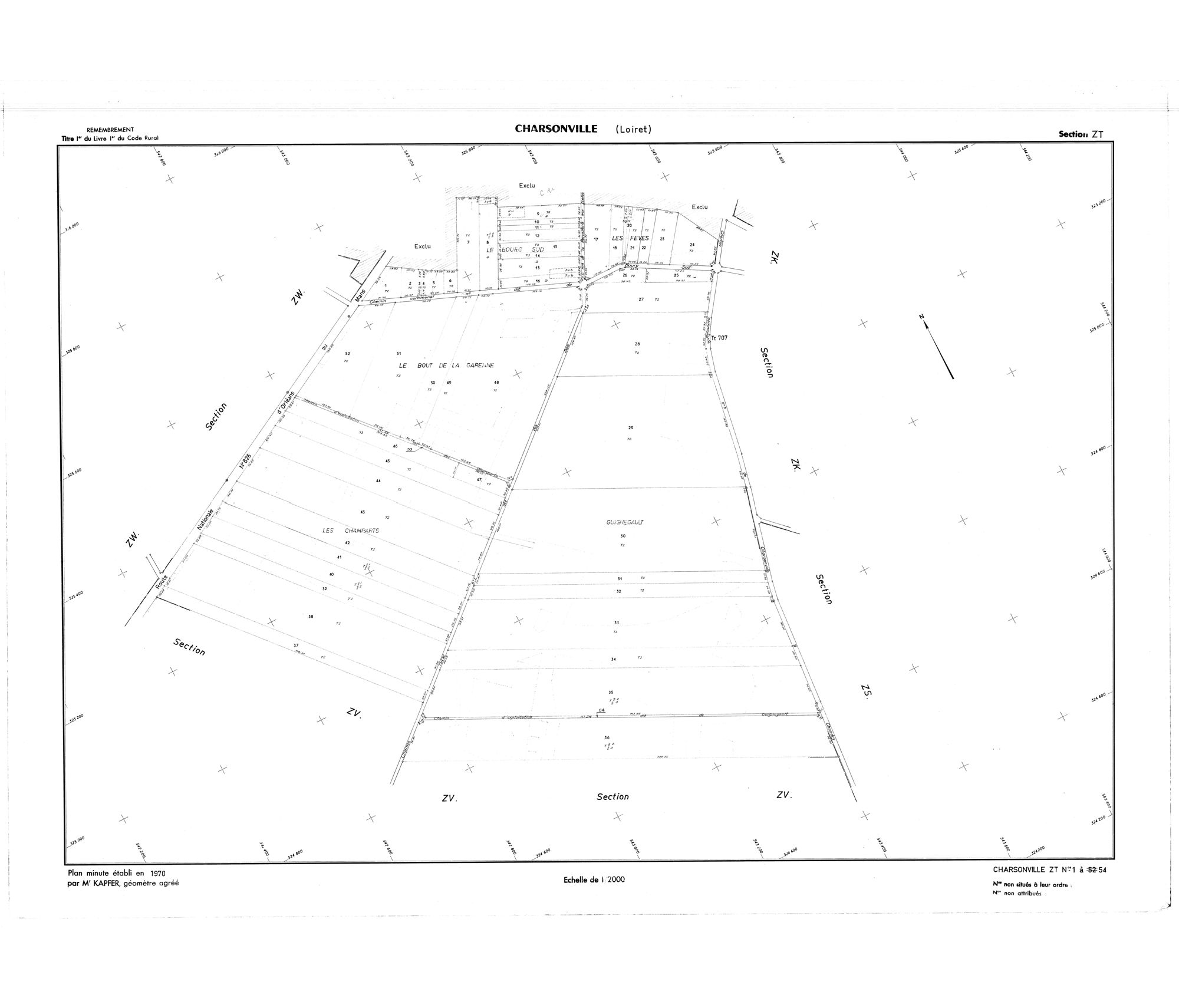 Charsonville - Sections