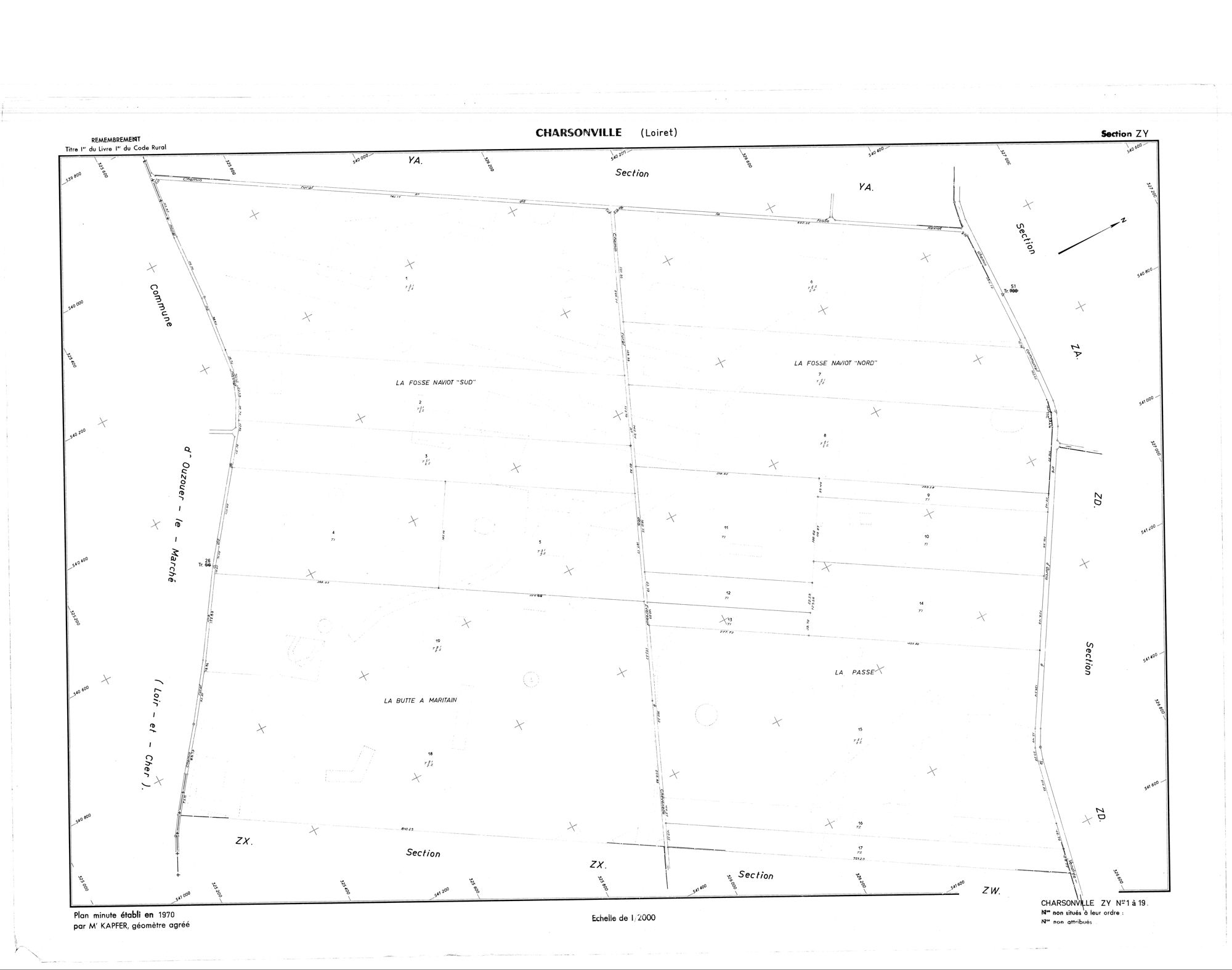 Charsonville - Sections