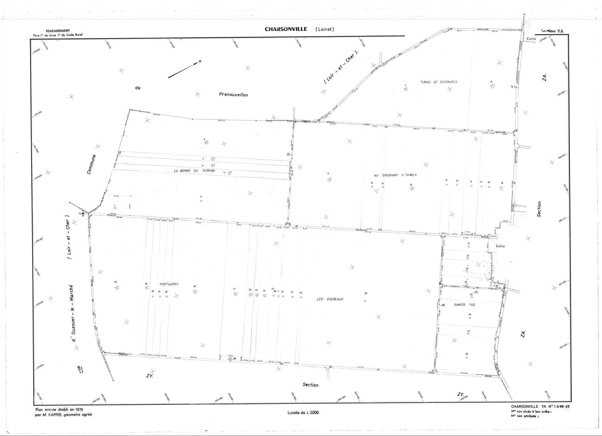 Charsonville - Sections