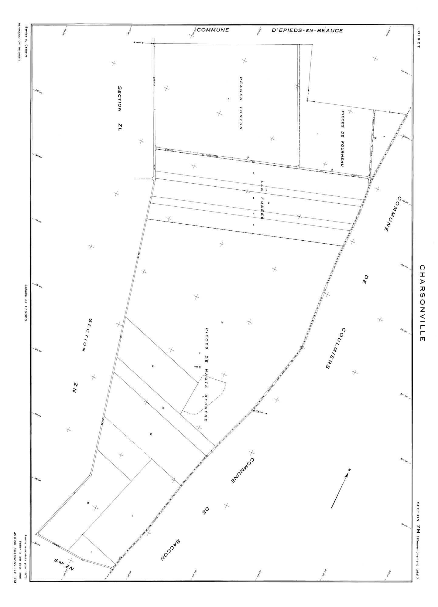 Charsonville - Sections