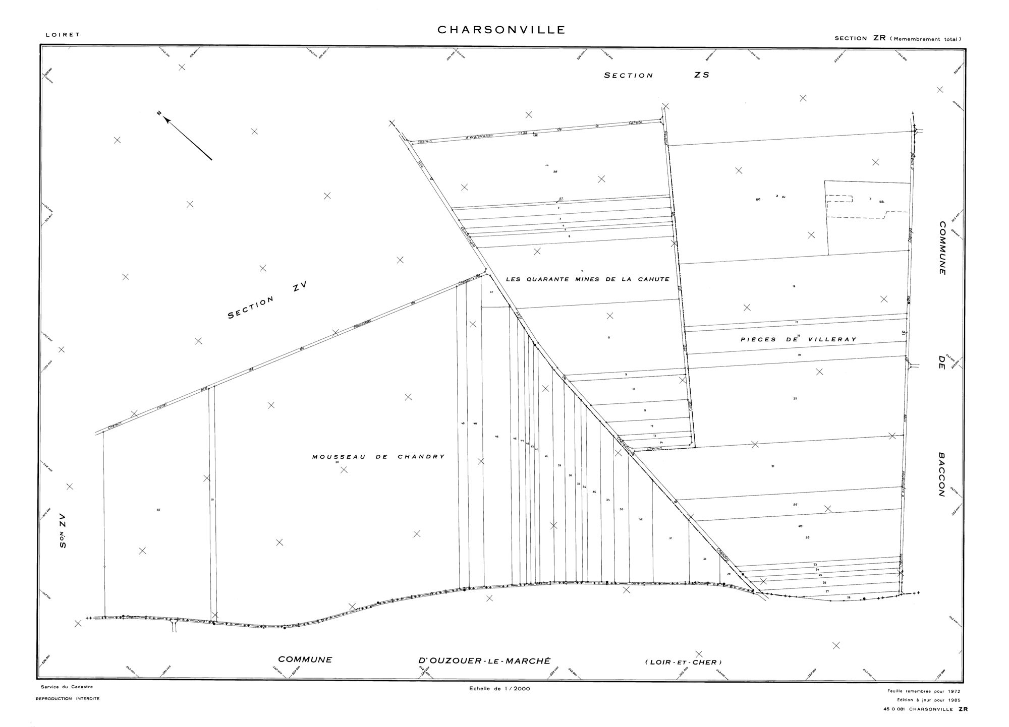 Charsonville - Sections
