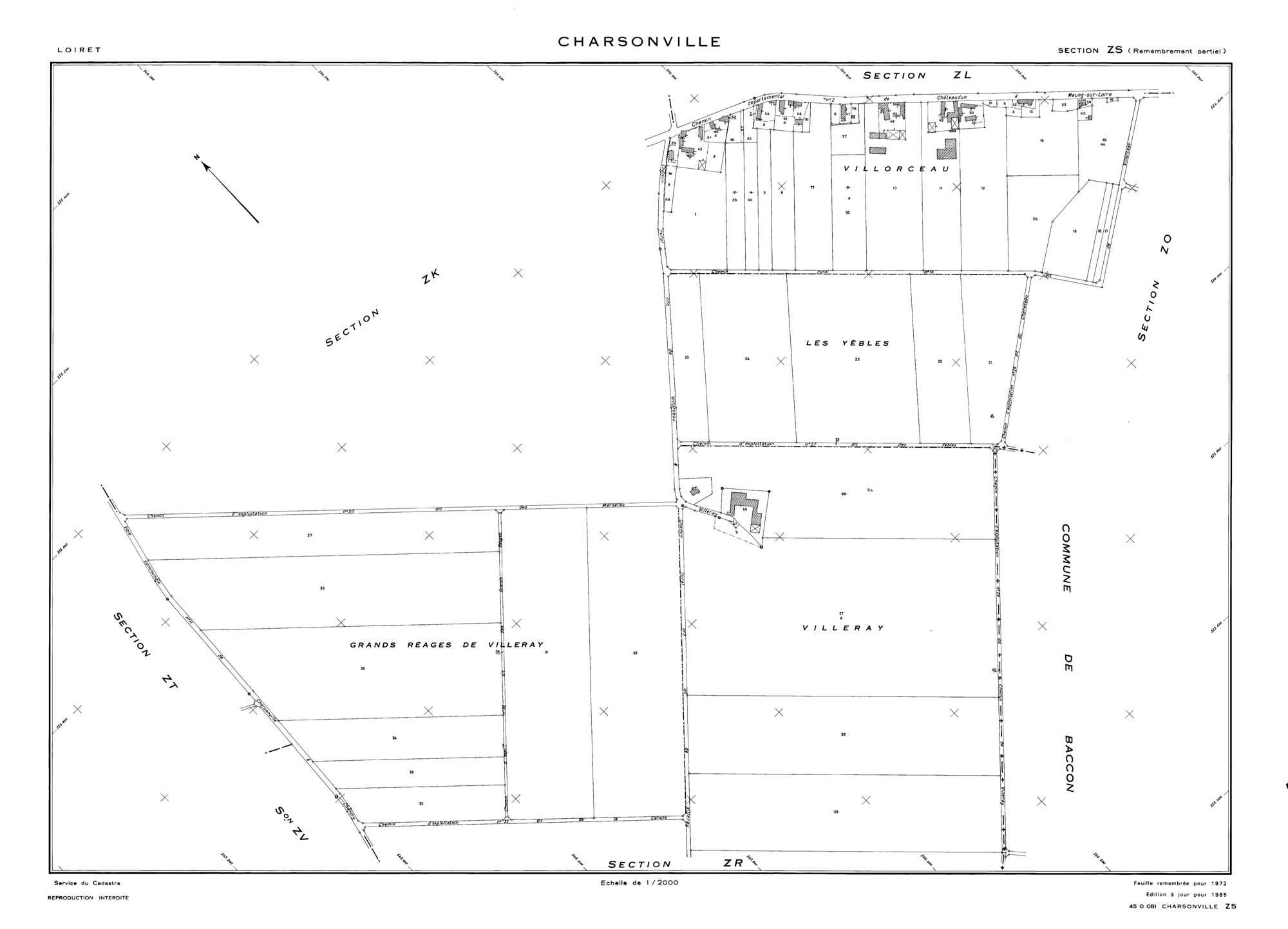 Charsonville - Sections