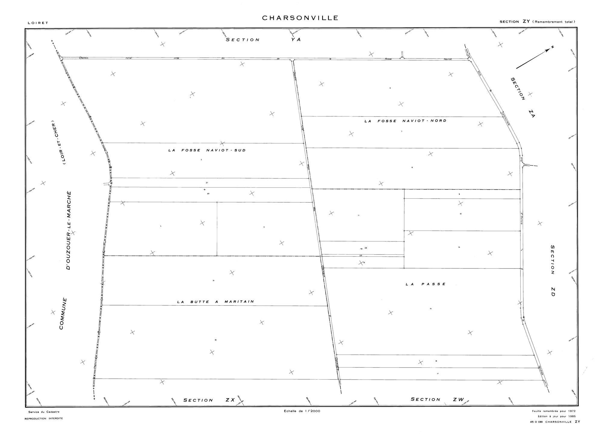 Charsonville - Sections