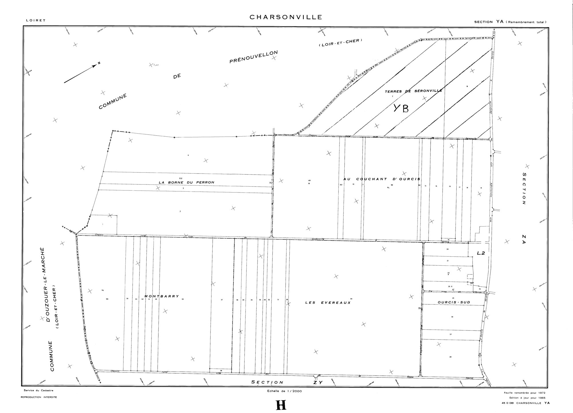 Charsonville - Sections