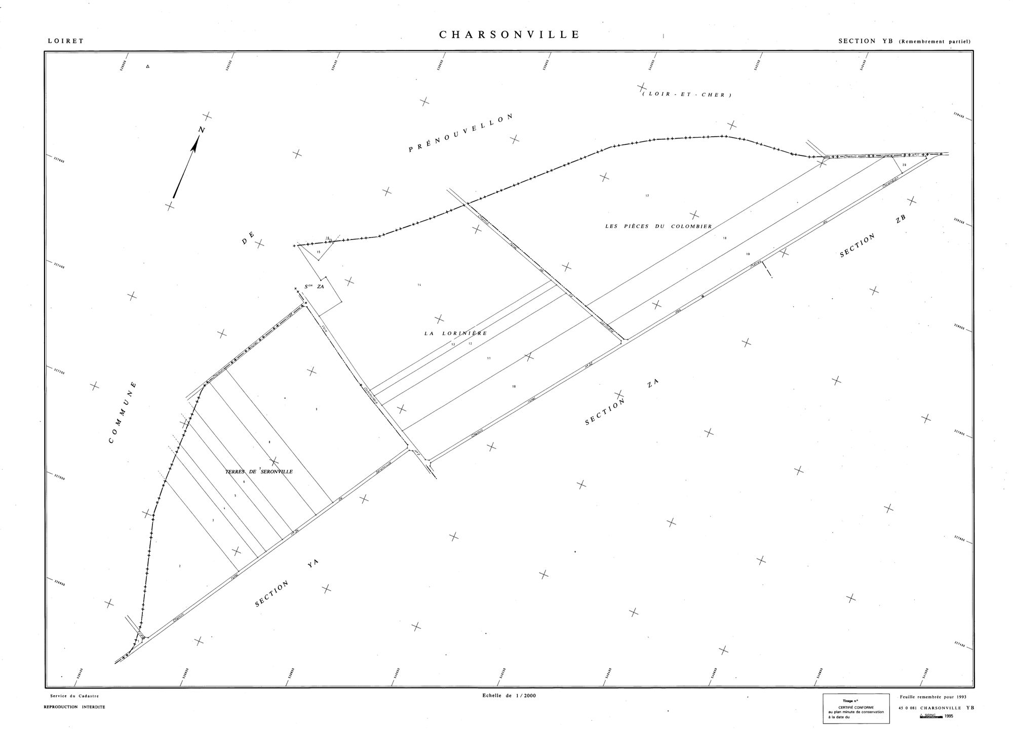 Charsonville - Sections