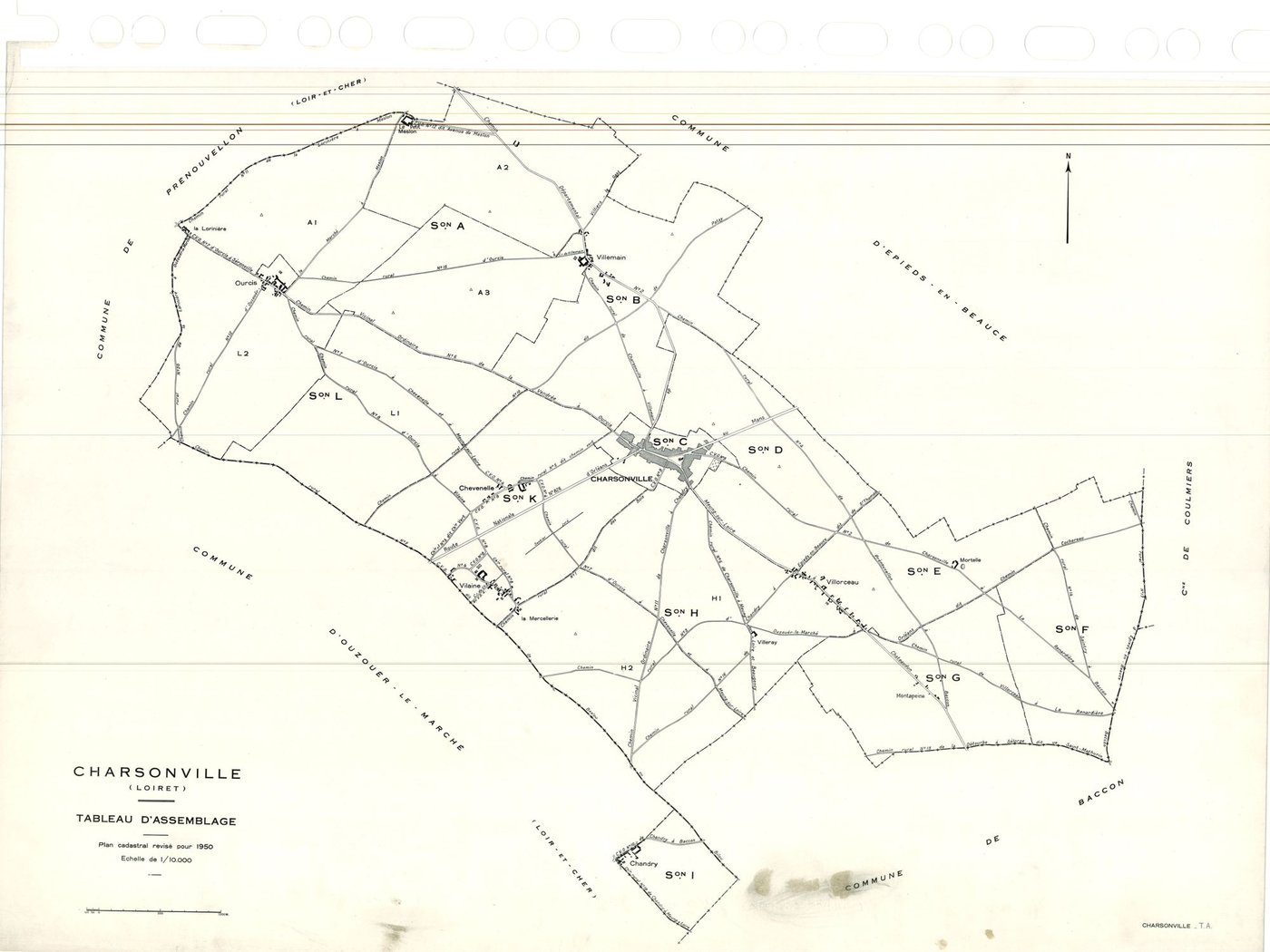 Charsonville - Tableau d'assemblage