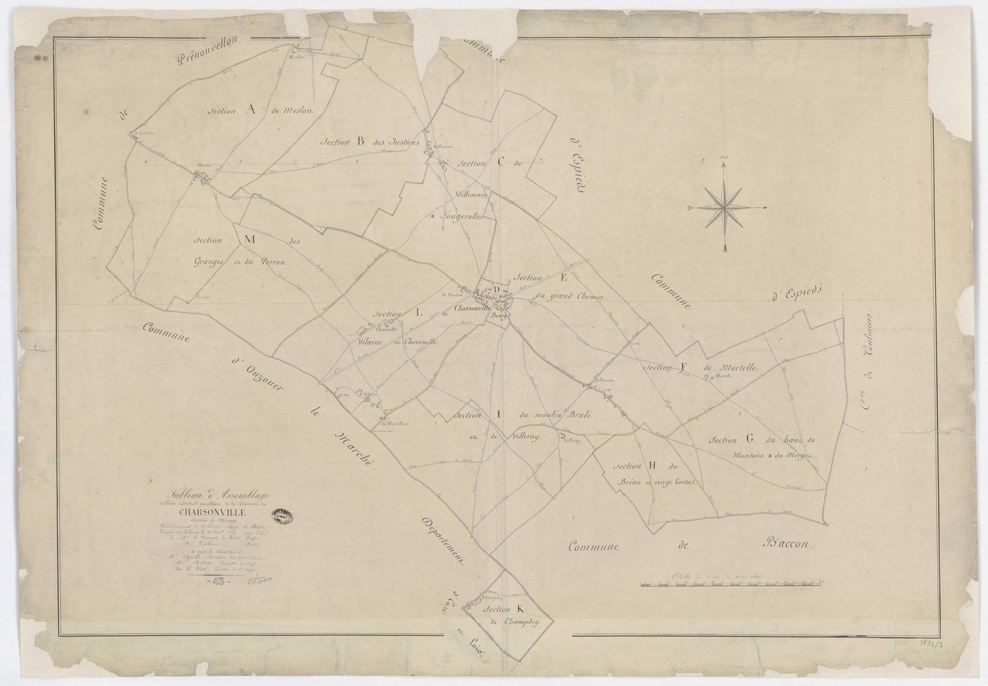 Charsonville - Tableau d'assemblage