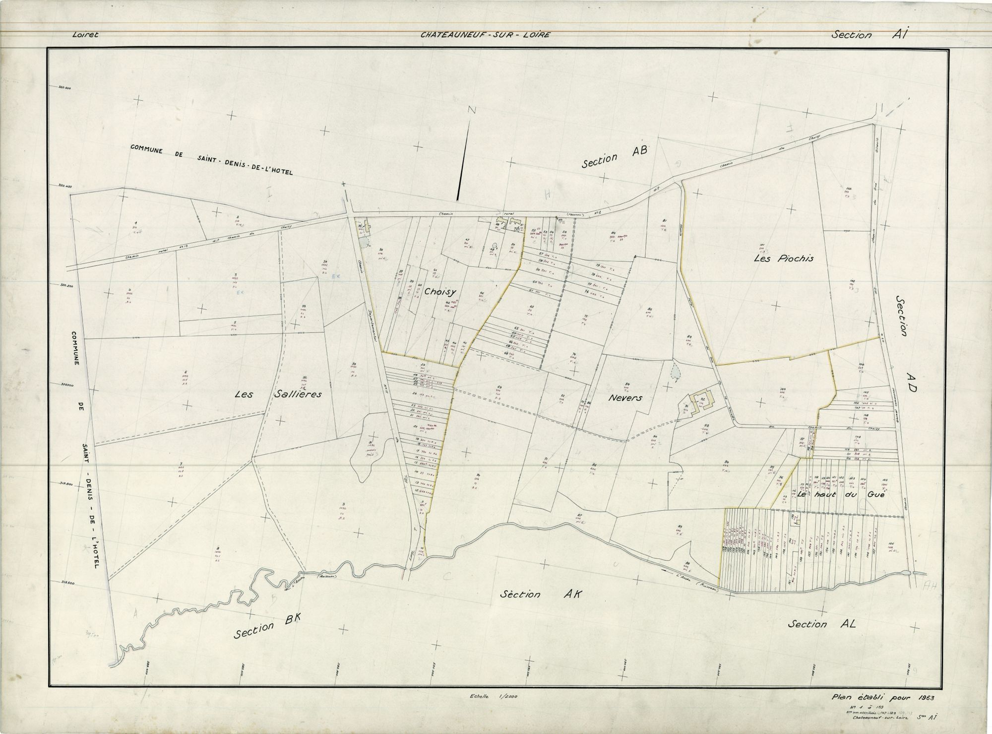 Châteauneuf-sur-Loire - Sections