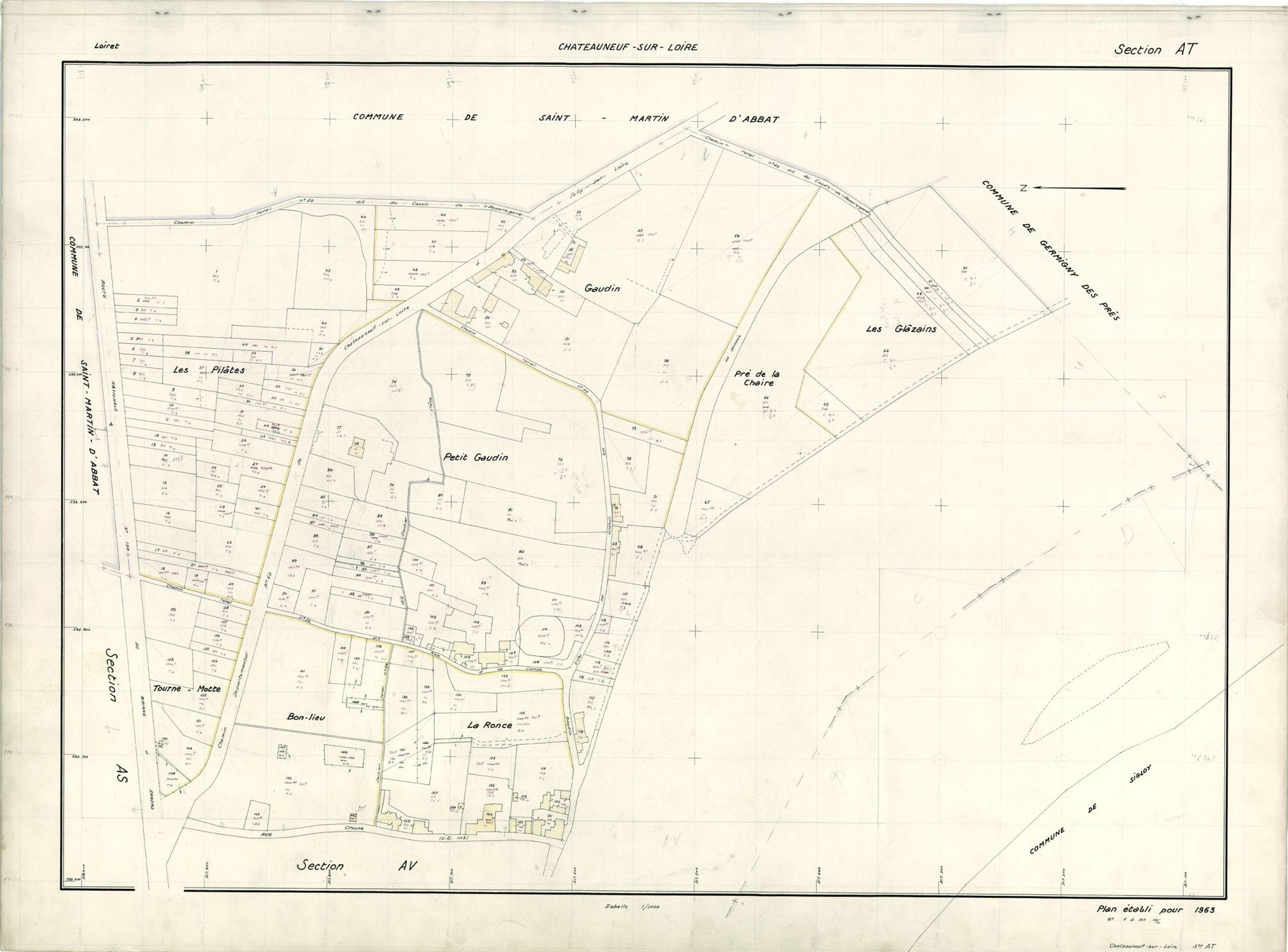 Châteauneuf-sur-Loire - Sections