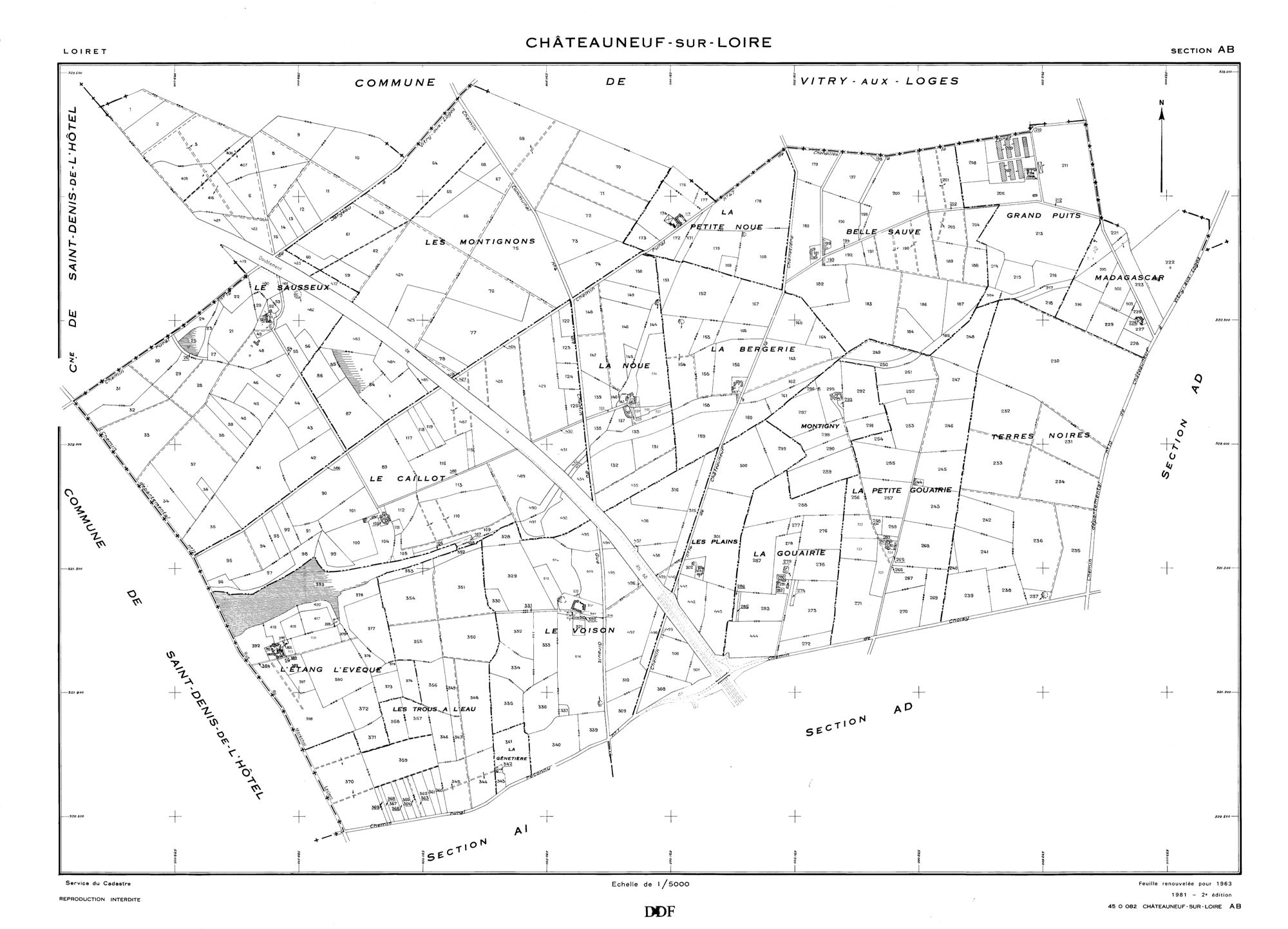 Châteauneuf-sur-Loire - Sections