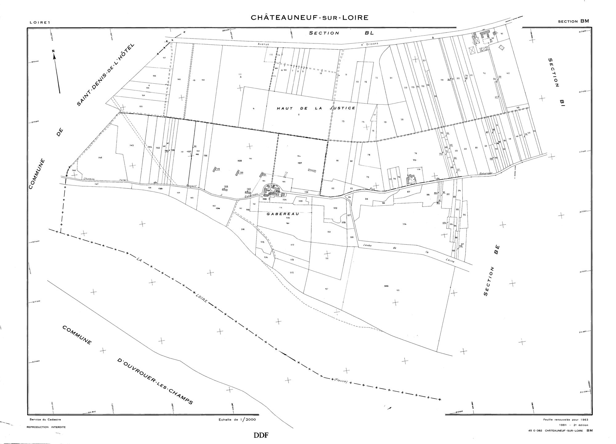 Châteauneuf-sur-Loire - Sections