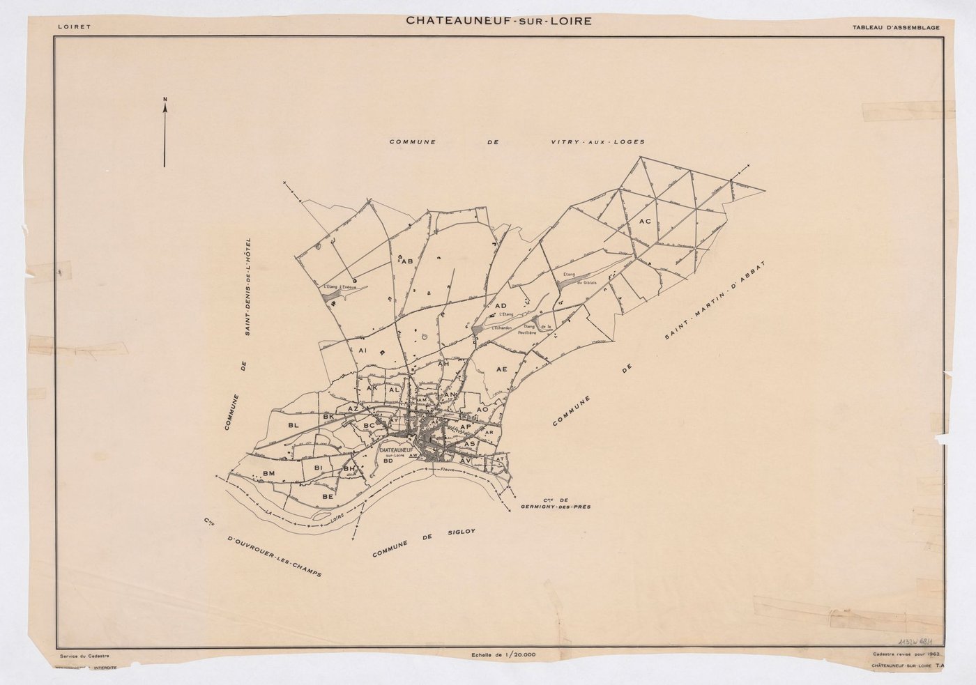 Châteauneuf-sur-Loire - Tableau d'assemblage