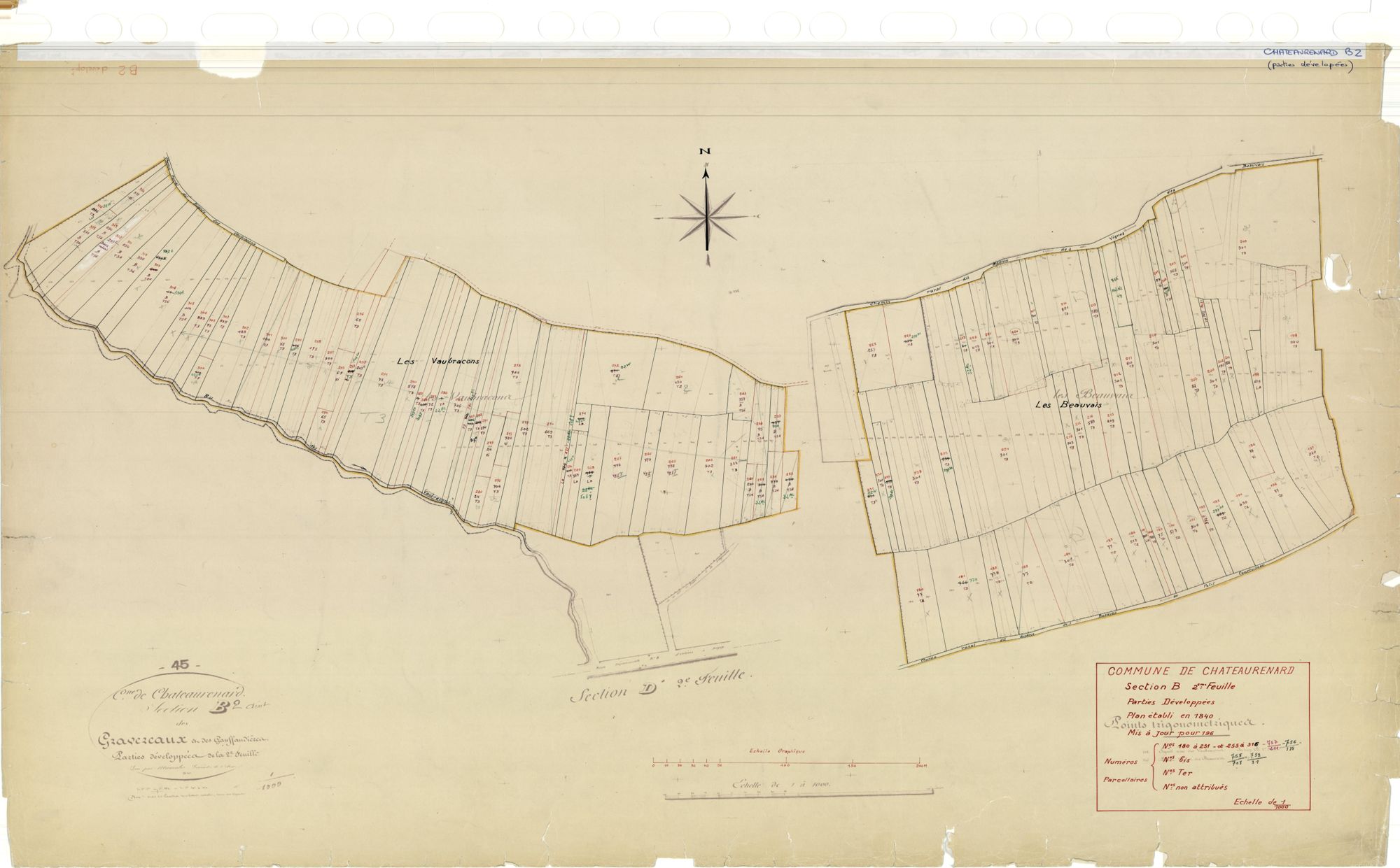Châteaurenard - Sections