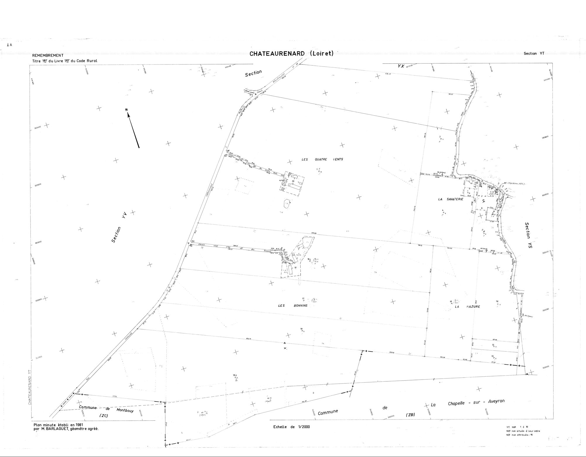 Châteaurenard - Sections