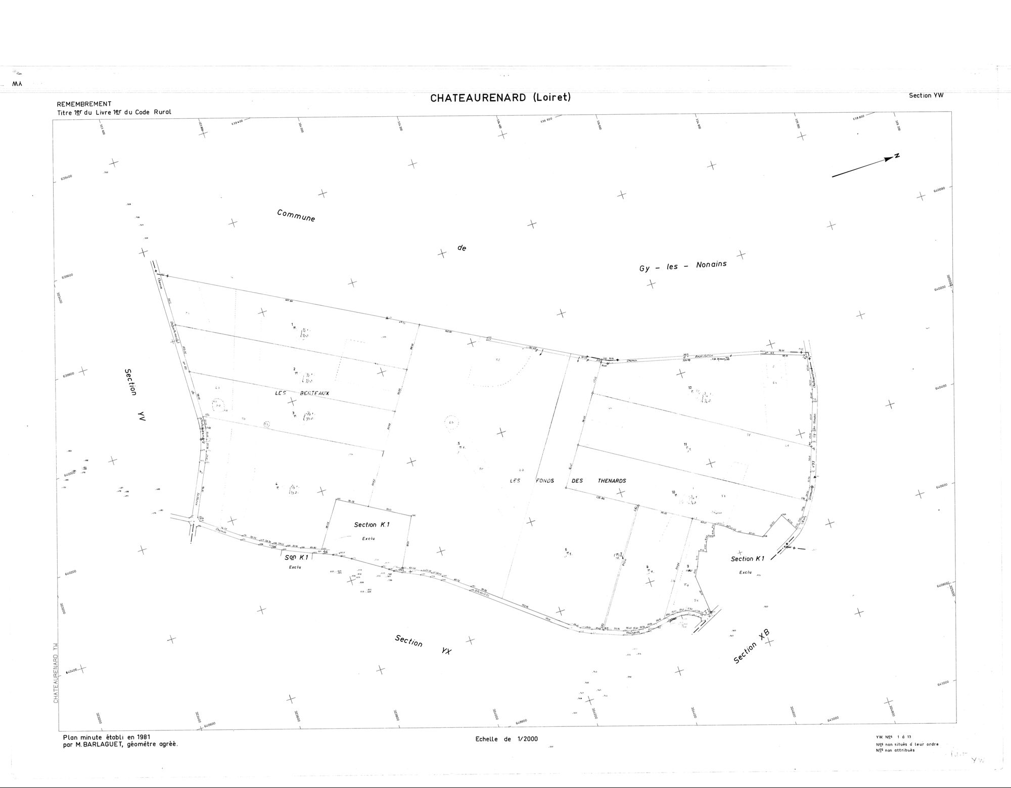 Châteaurenard - Sections
