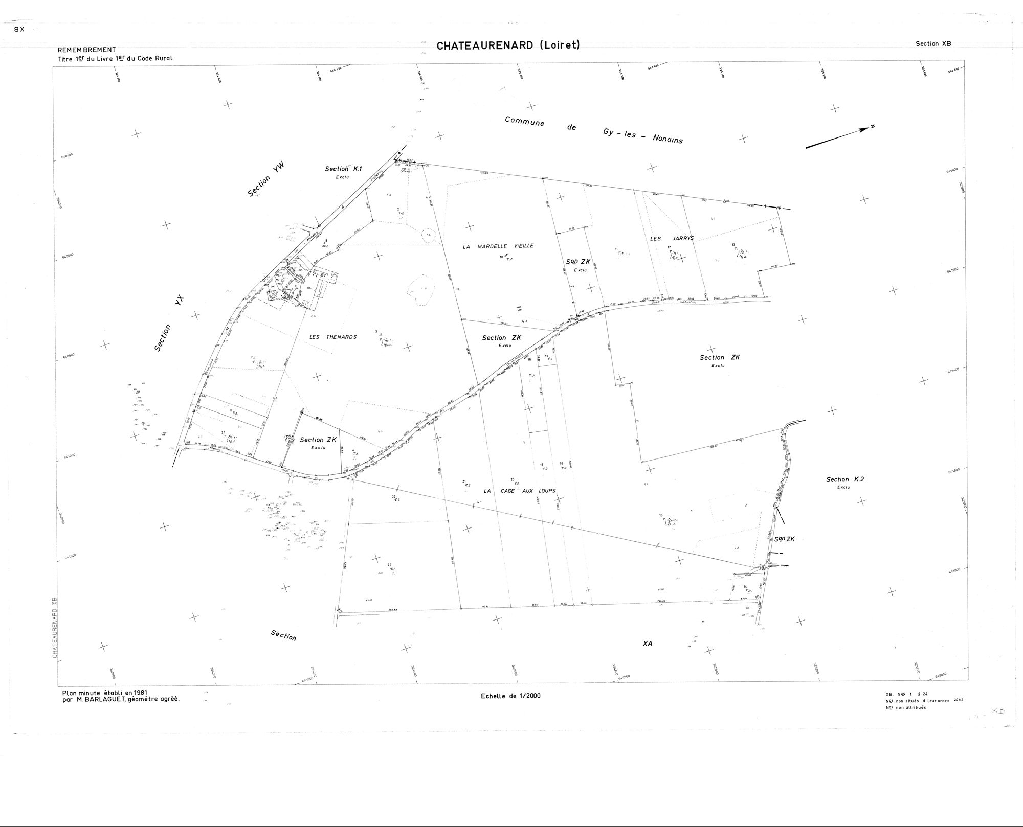 Châteaurenard - Sections