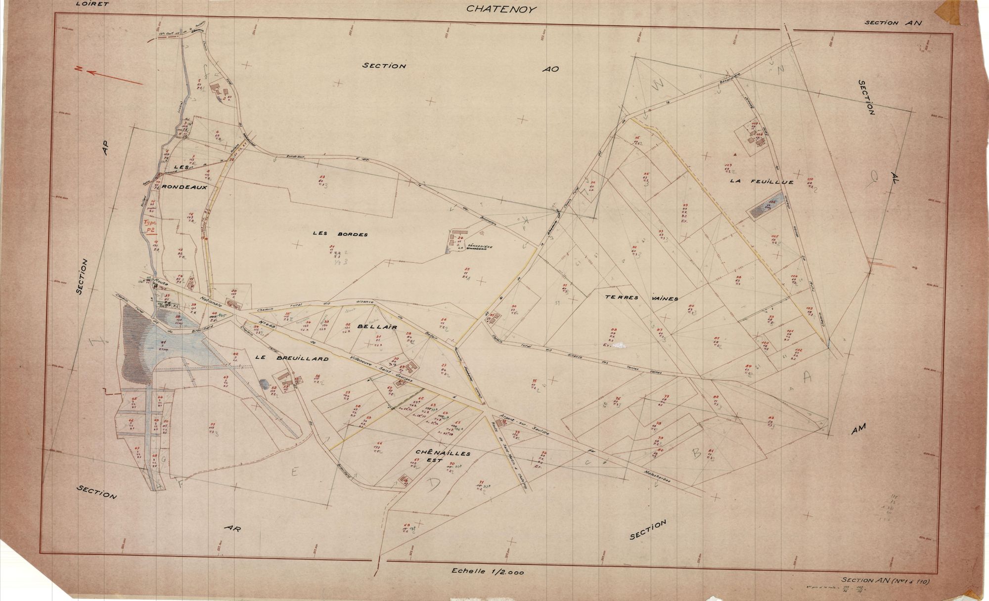 Châtenoy - Sections