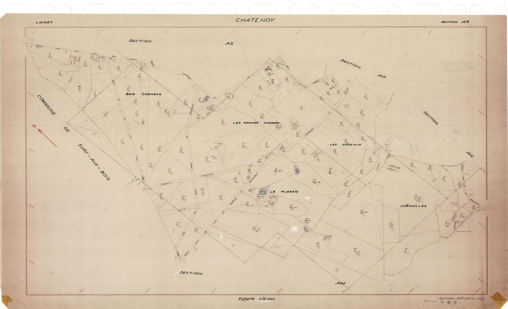 Châtenoy - Sections