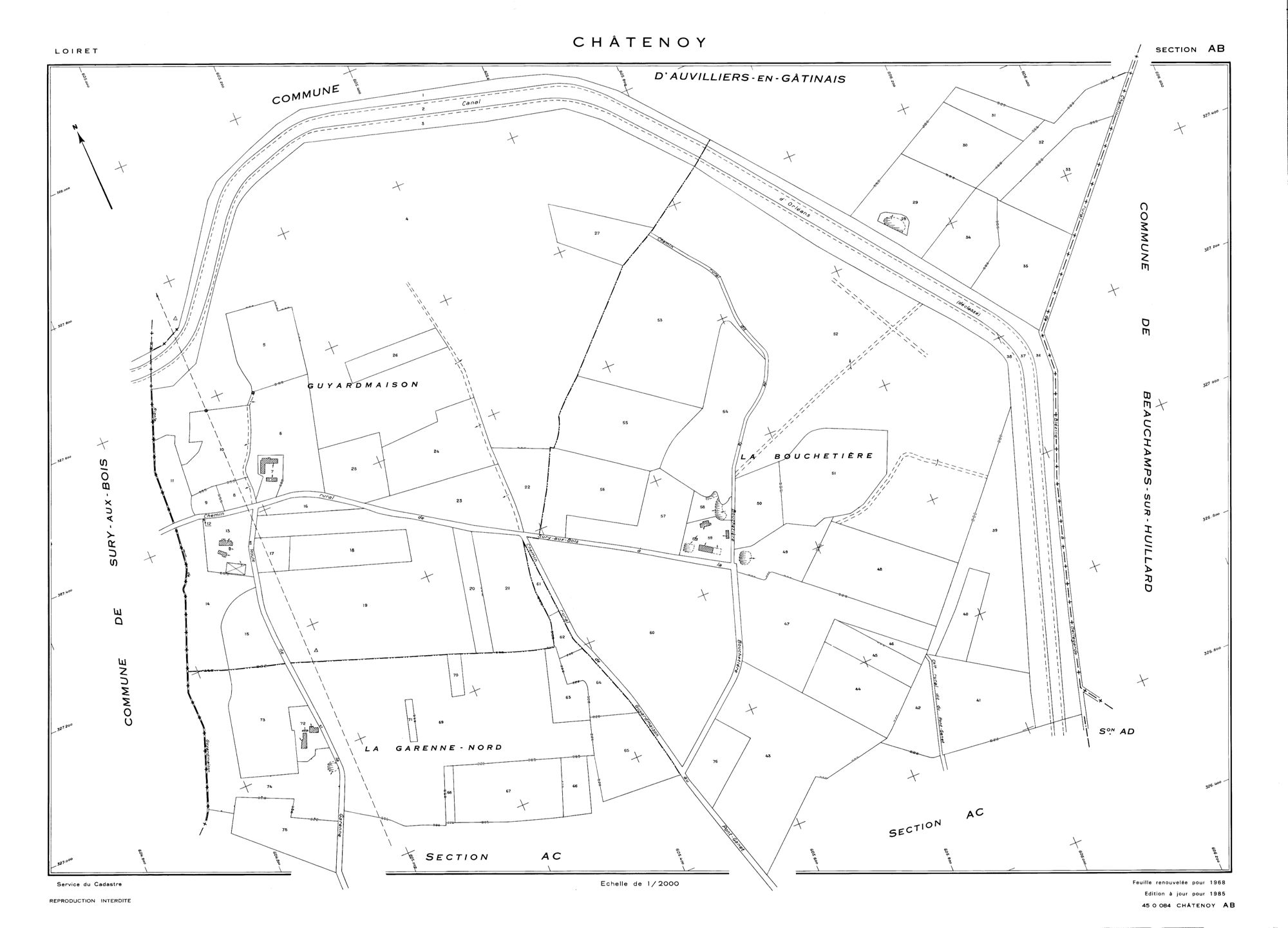 Châtenoy - Sections