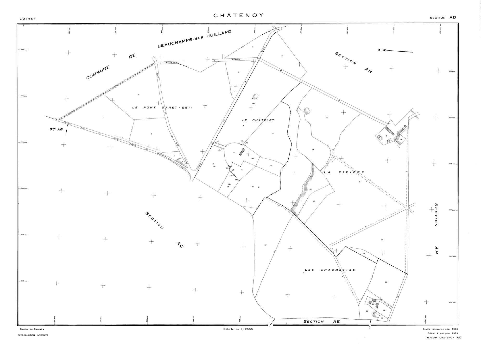 Châtenoy - Sections