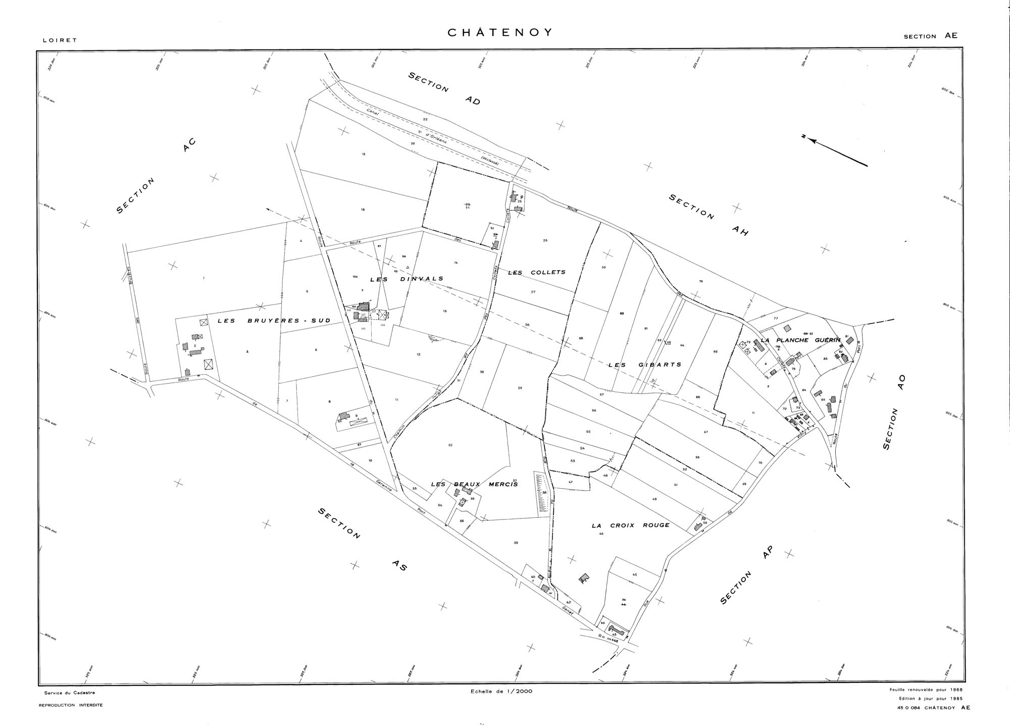 Châtenoy - Sections