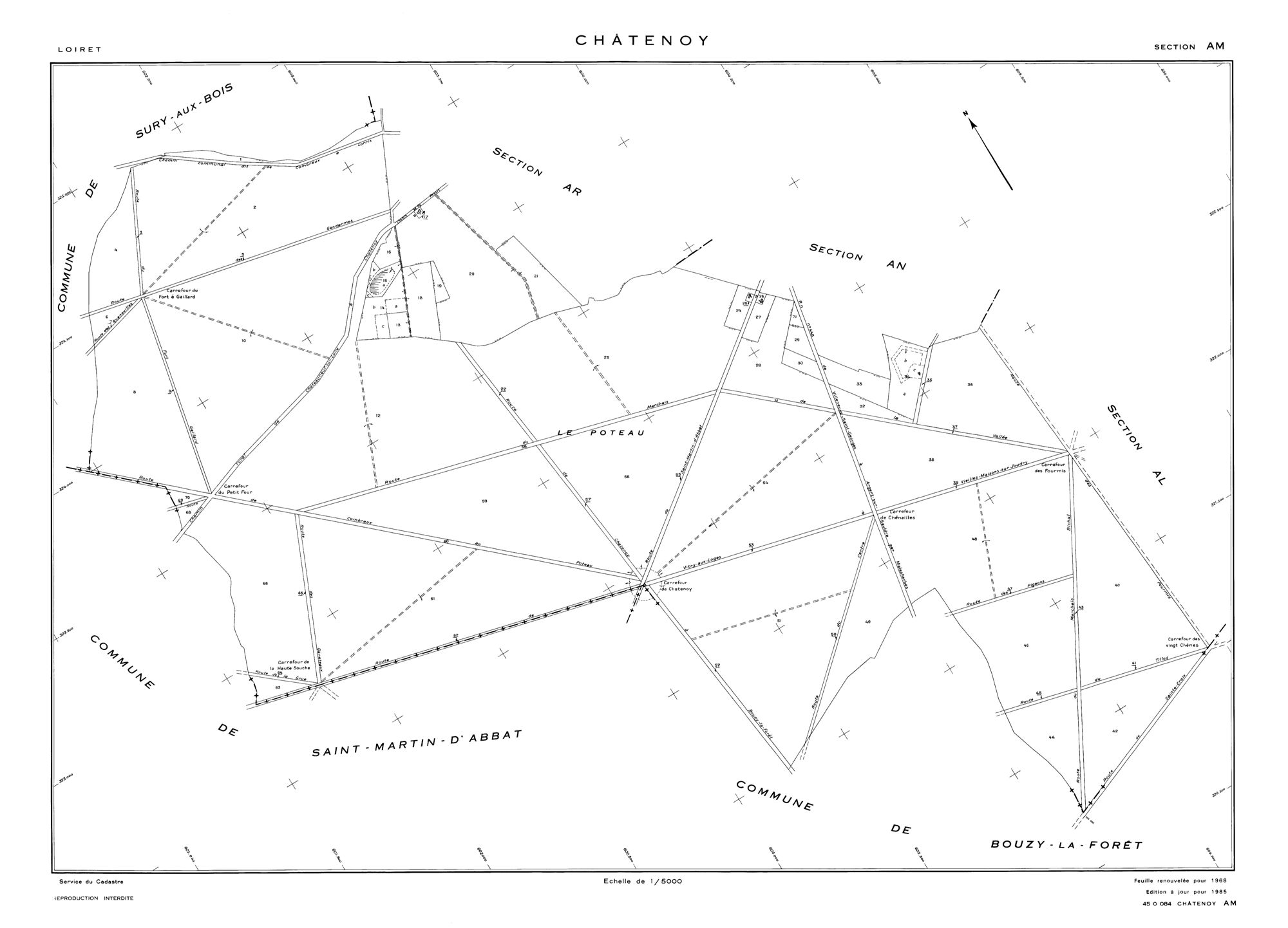 Châtenoy - Sections