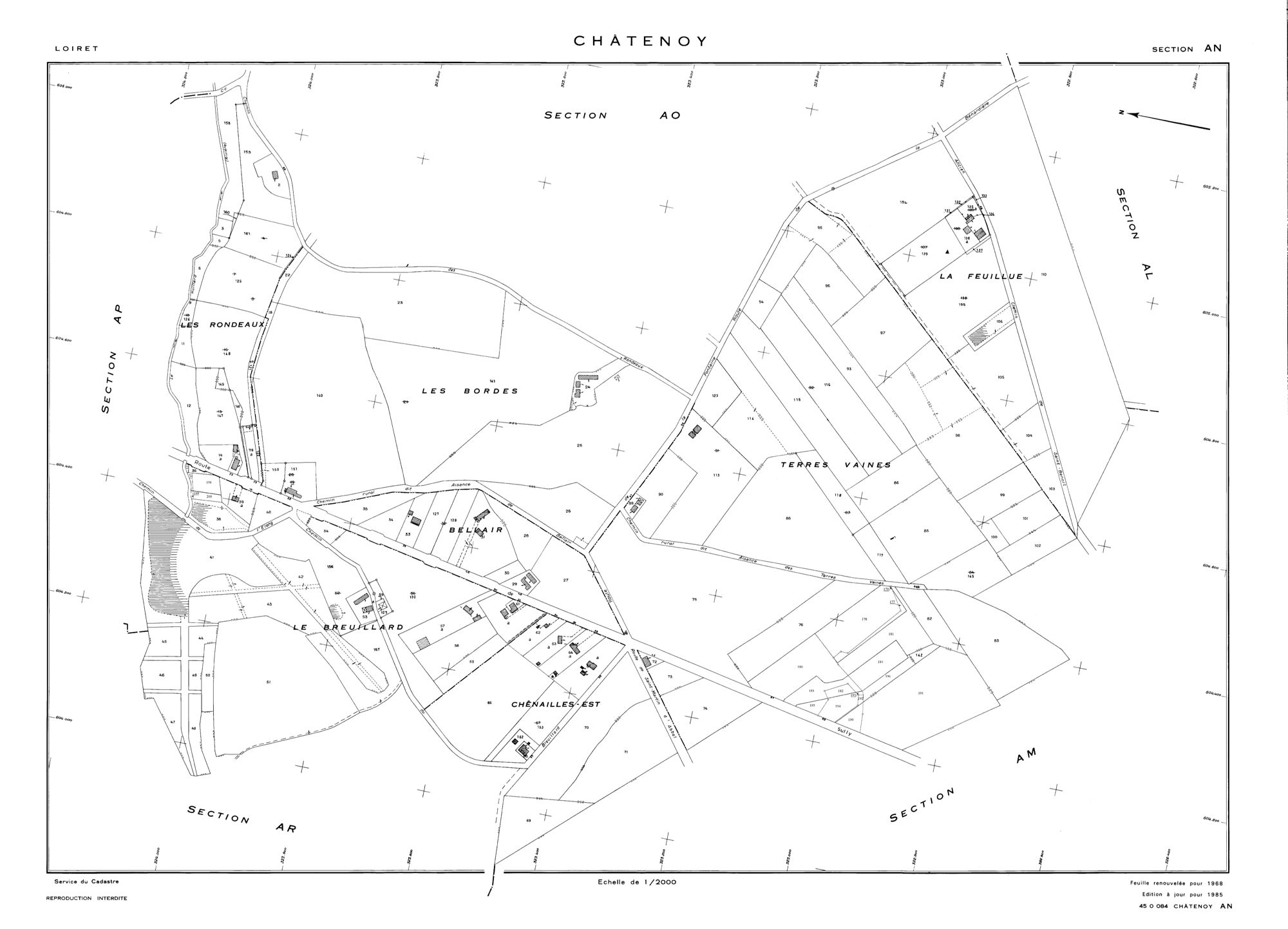 Châtenoy - Sections