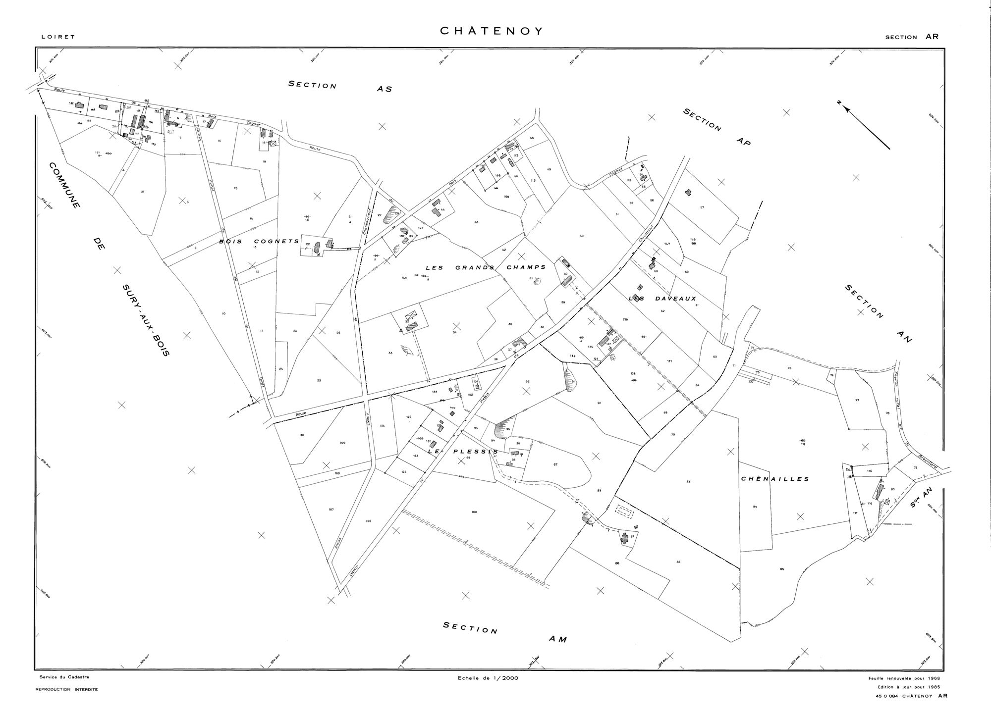 Châtenoy - Sections