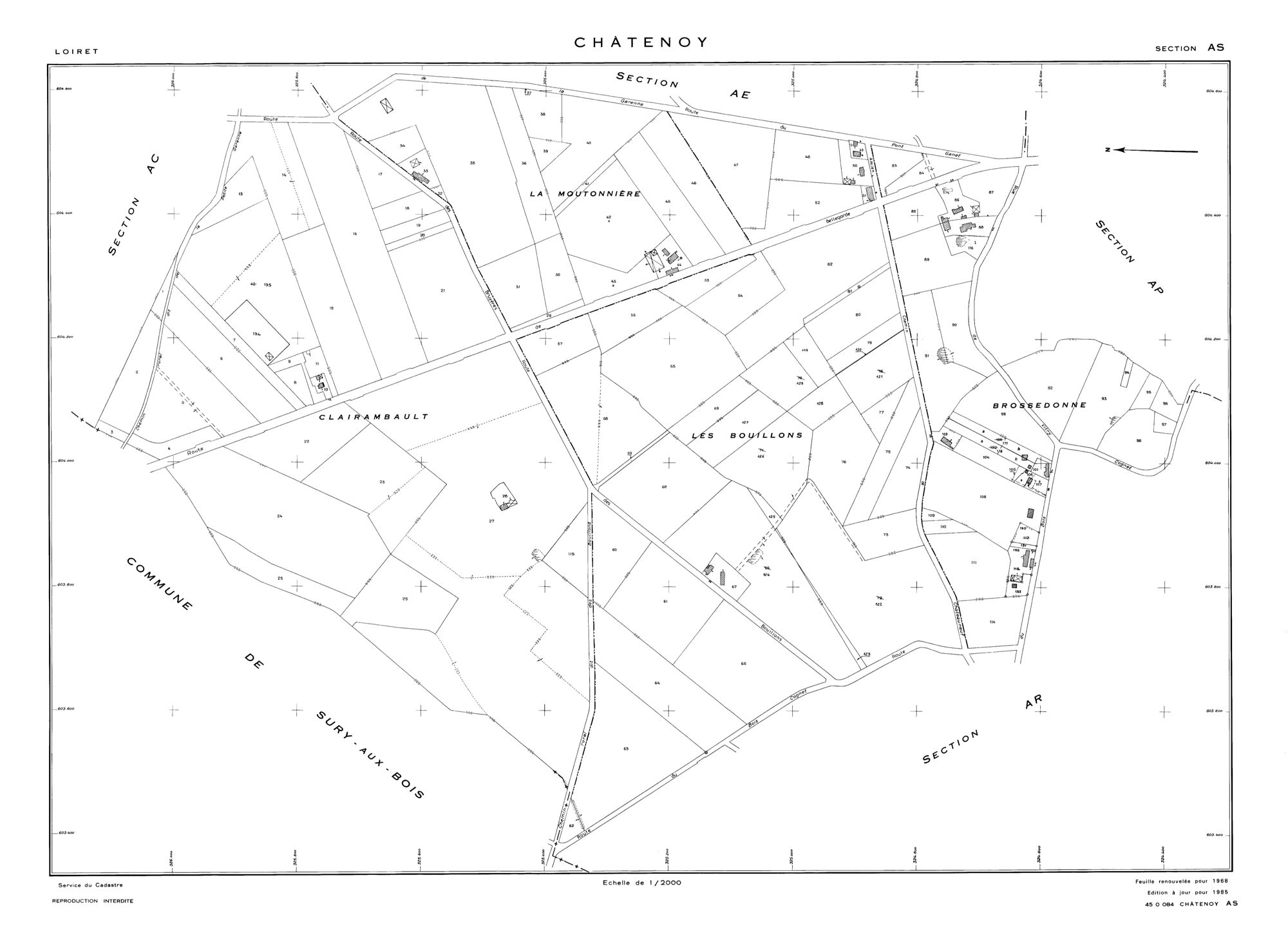 Châtenoy - Sections