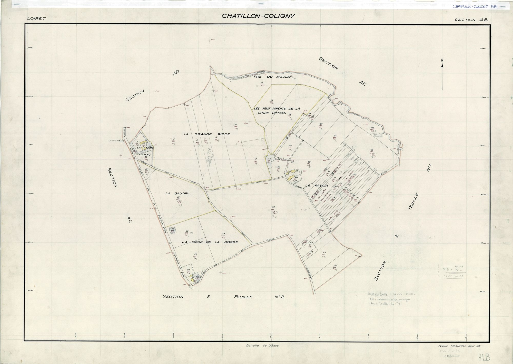 Châtillon-Coligny - Sections