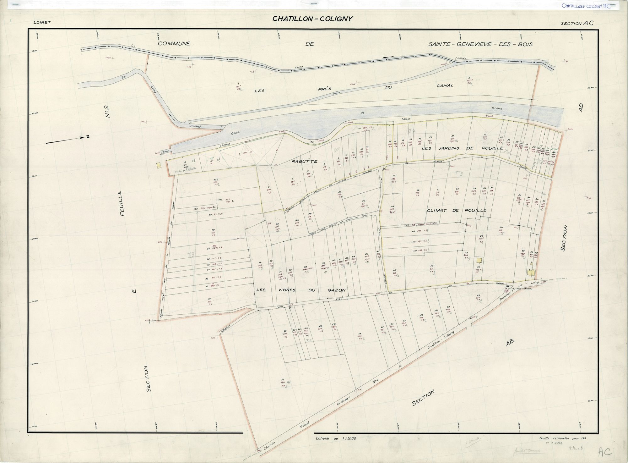 Châtillon-Coligny - Sections