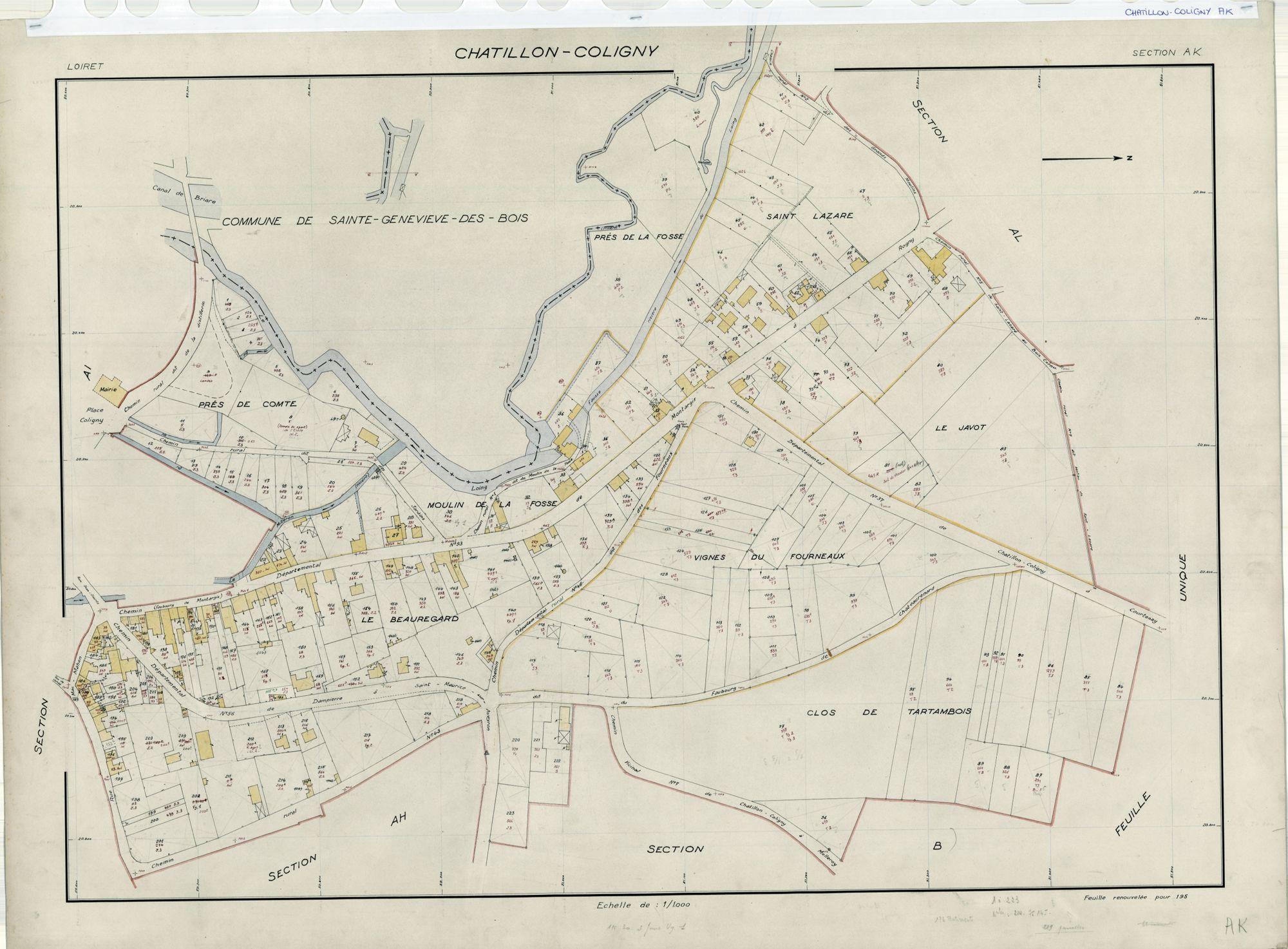 Châtillon-Coligny - Sections
