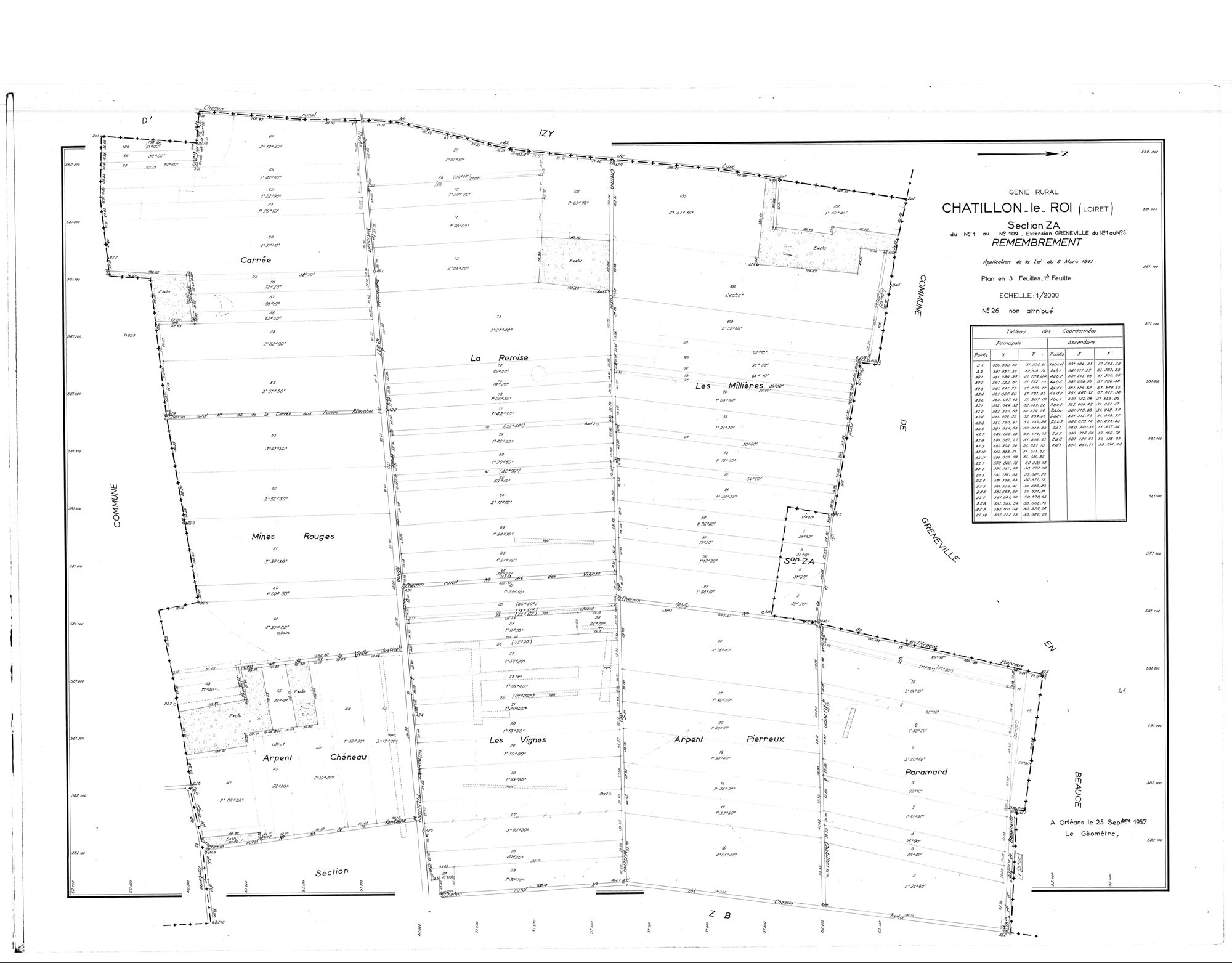 Châtillon-le-Roi - Sections