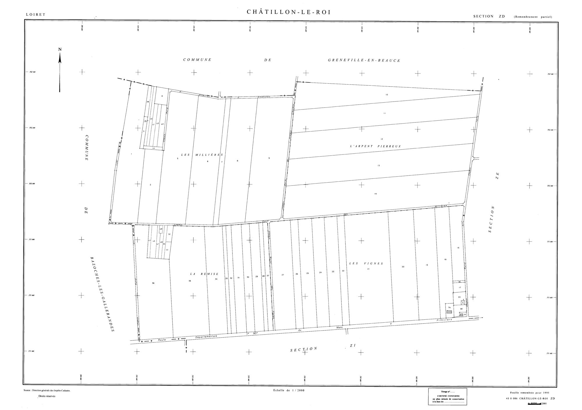 Châtillon-le-Roi - Sections