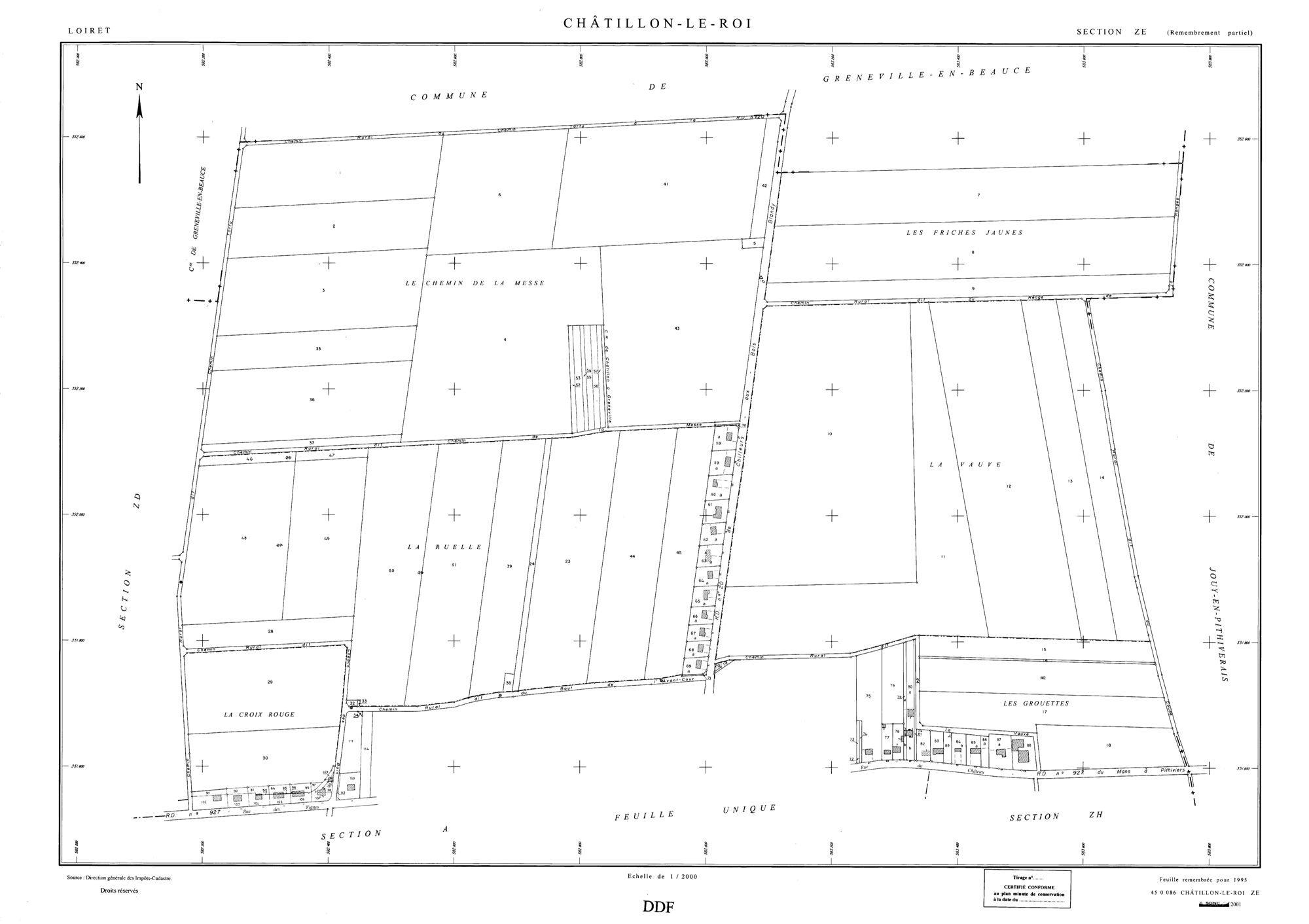 Châtillon-le-Roi - Sections