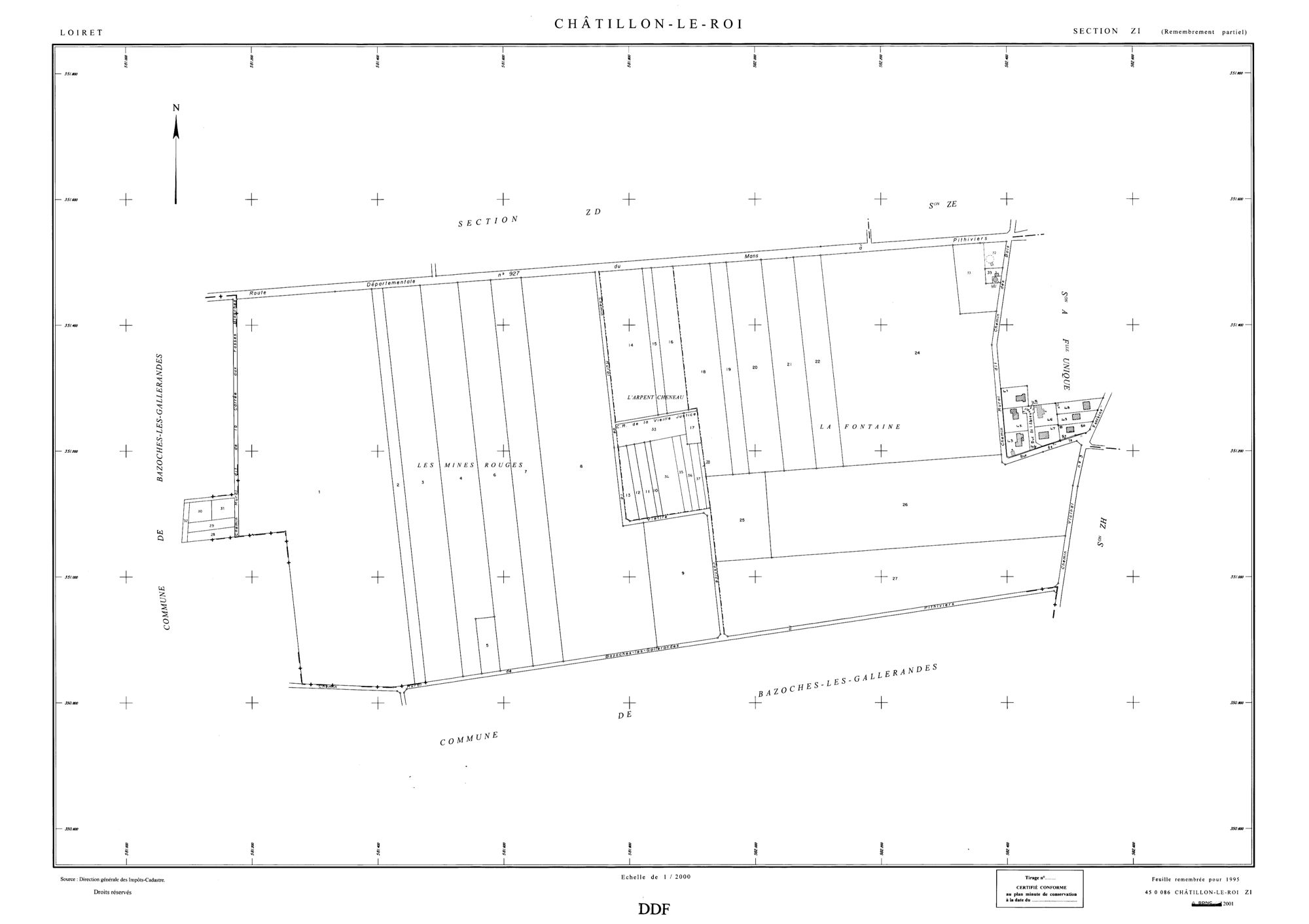 Châtillon-le-Roi - Sections