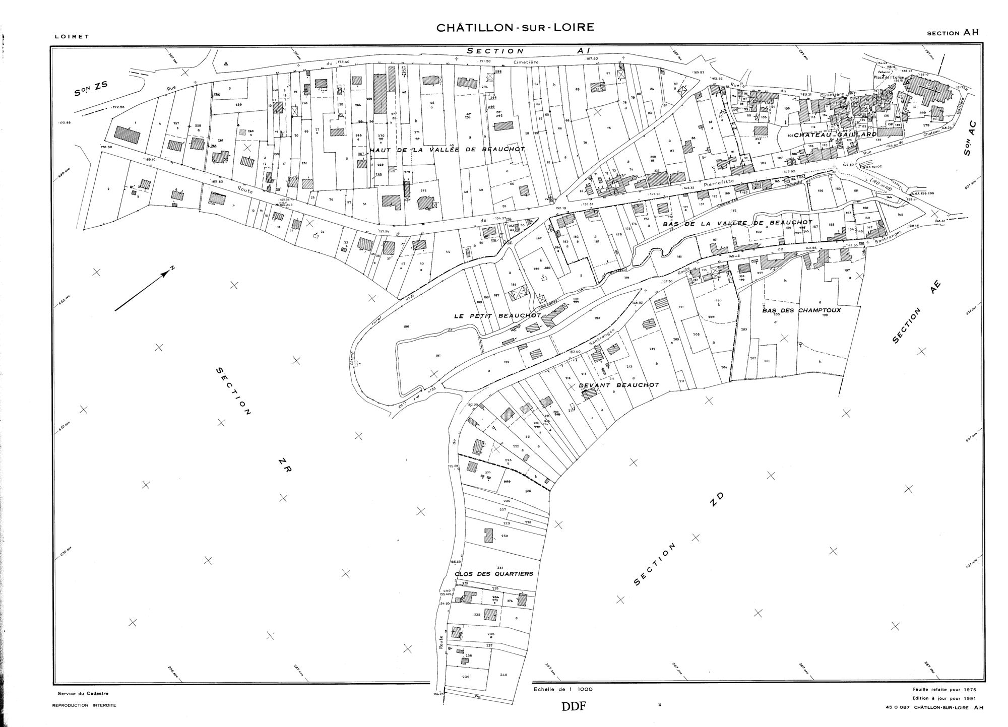 Châtillon-sur-Loire - Sections