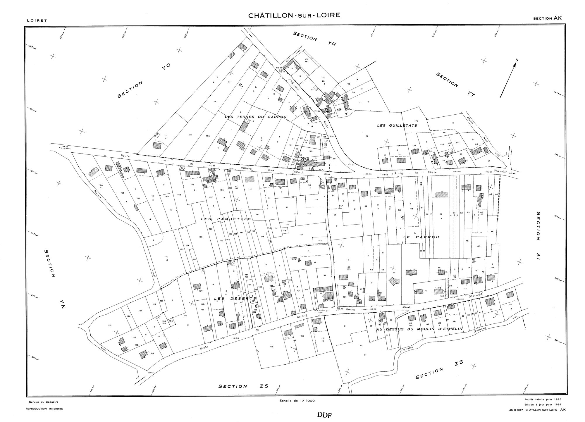 Châtillon-sur-Loire - Sections