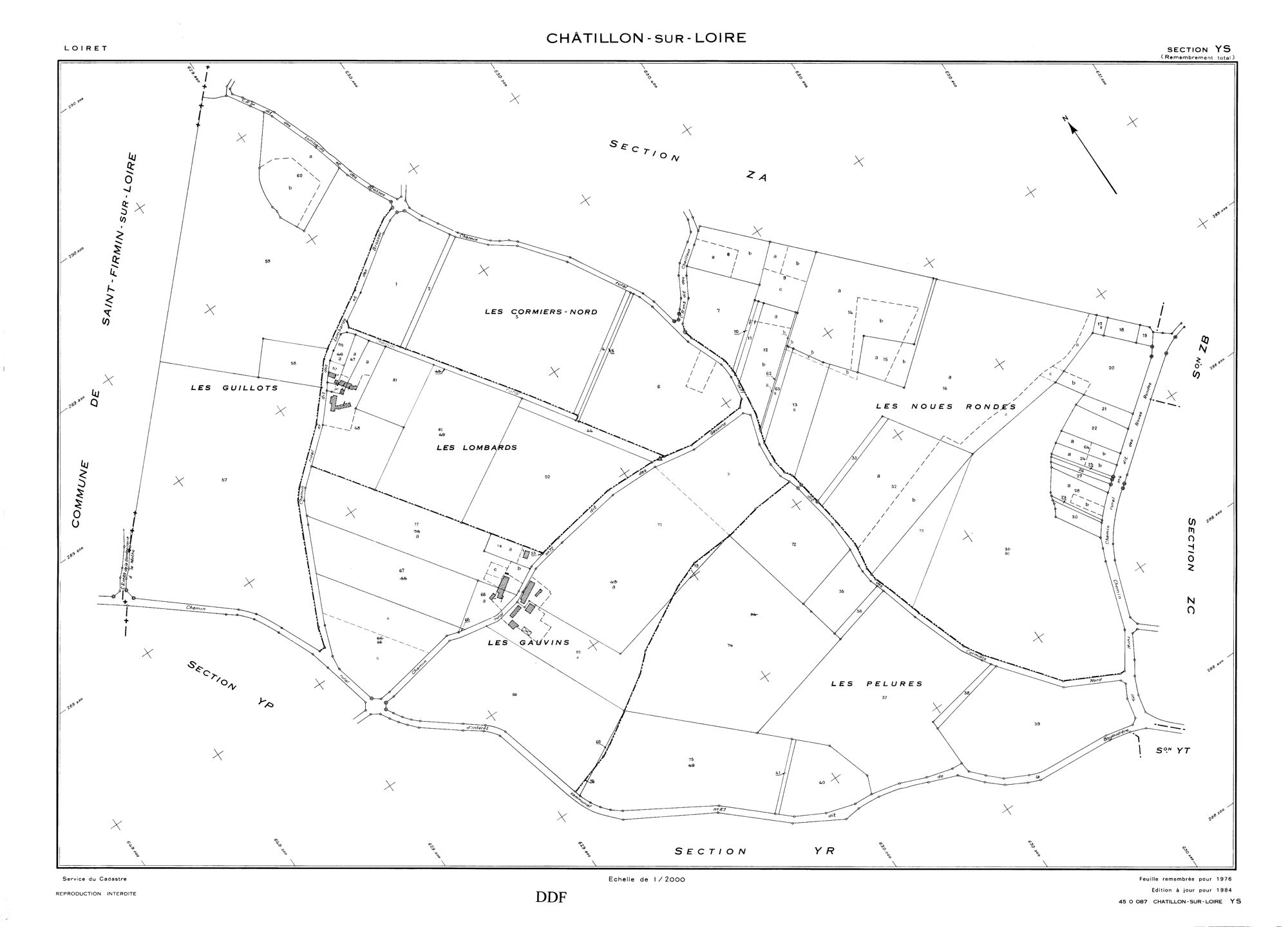 Châtillon-sur-Loire - Sections