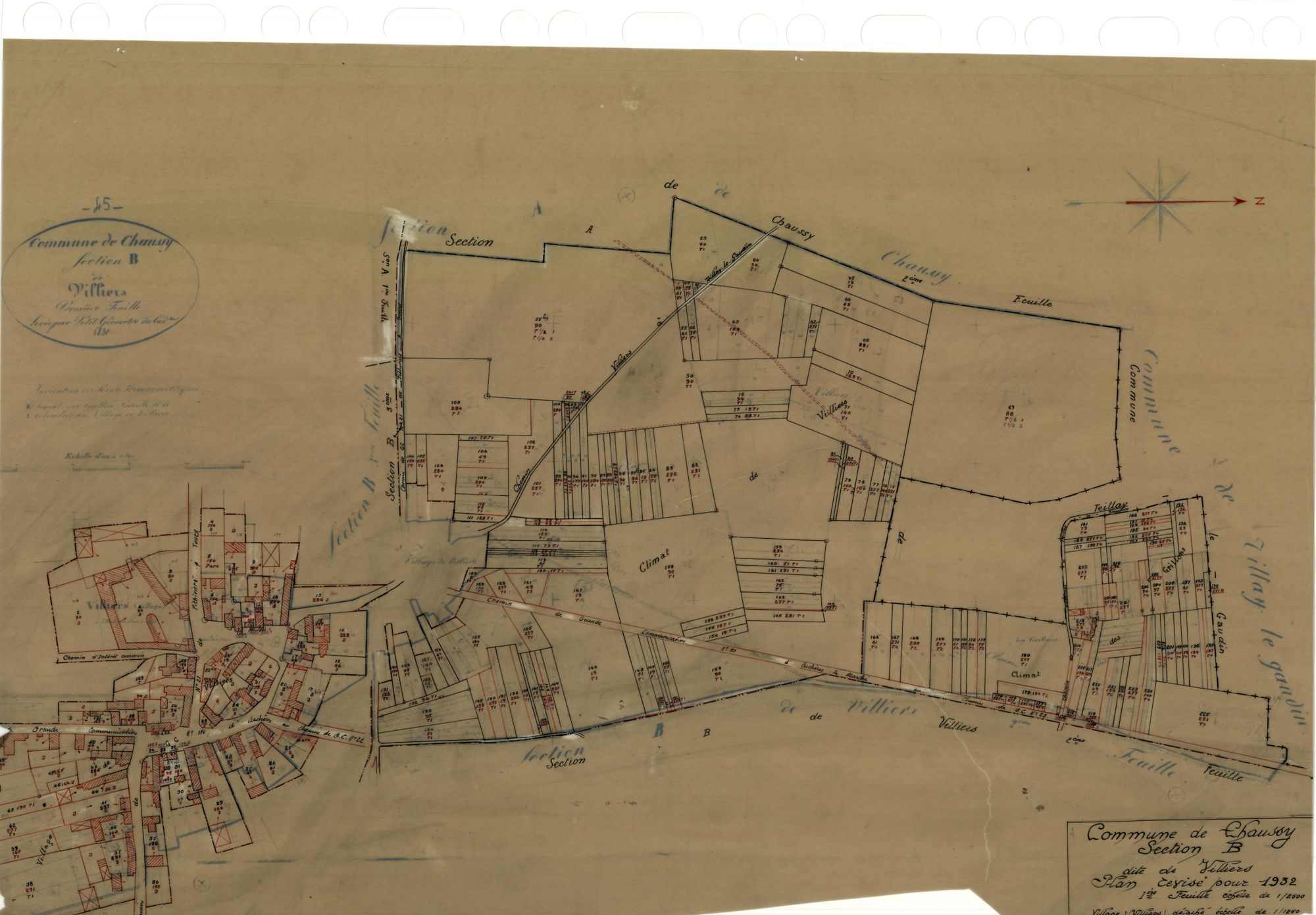Chaussy - Sections