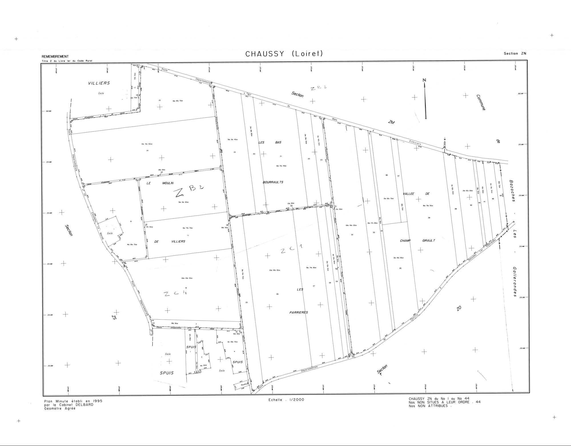 Chaussy - Sections