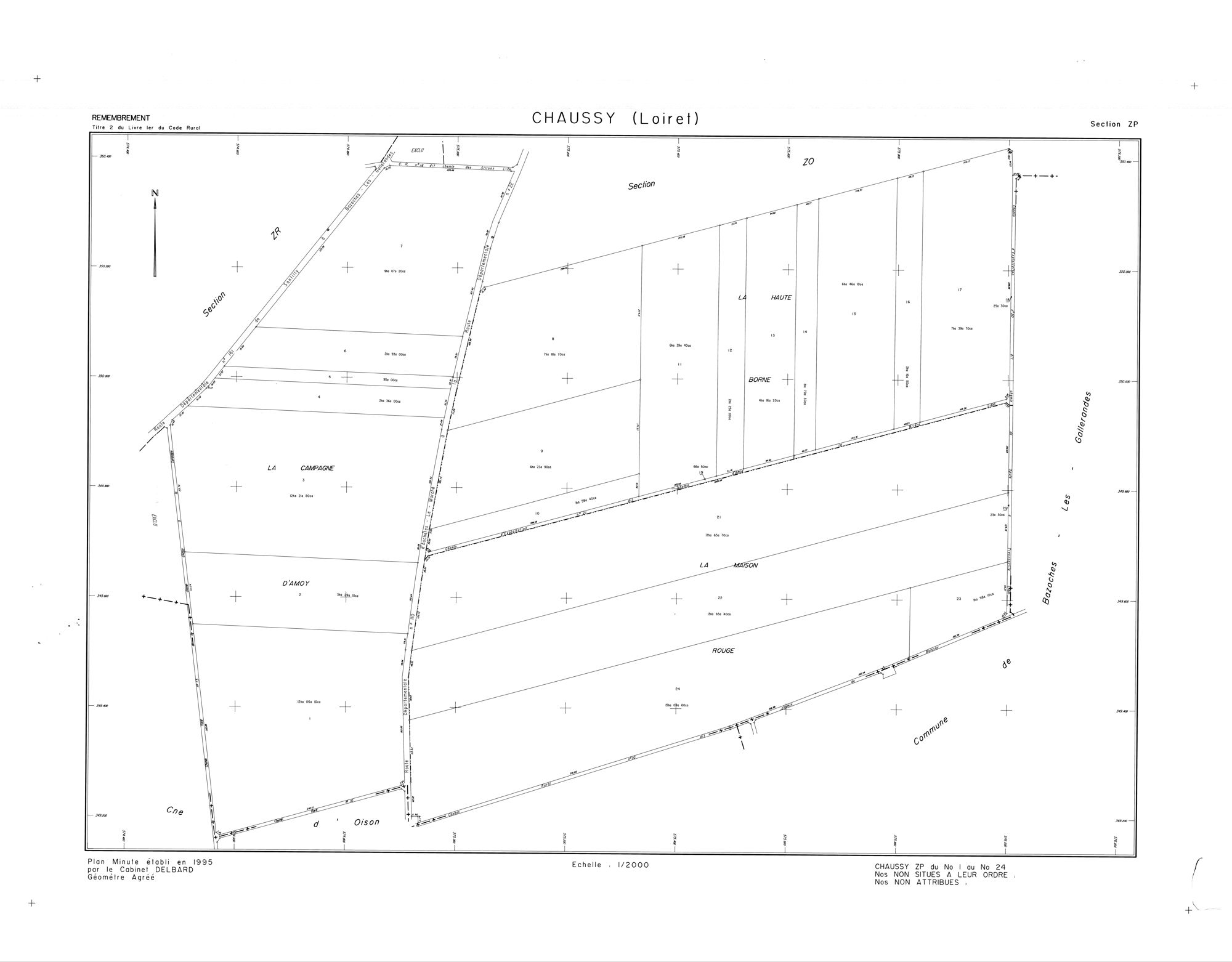 Chaussy - Sections