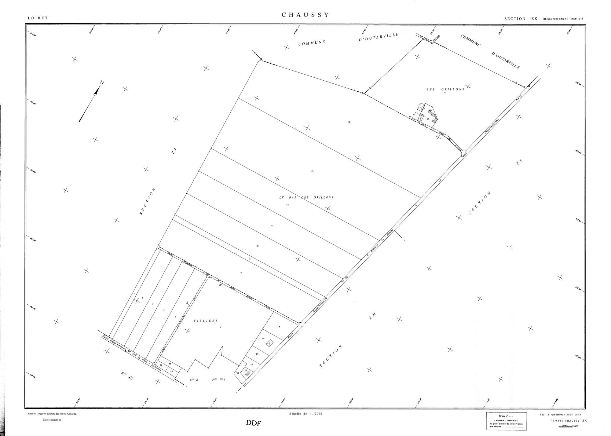 Chaussy - Sections