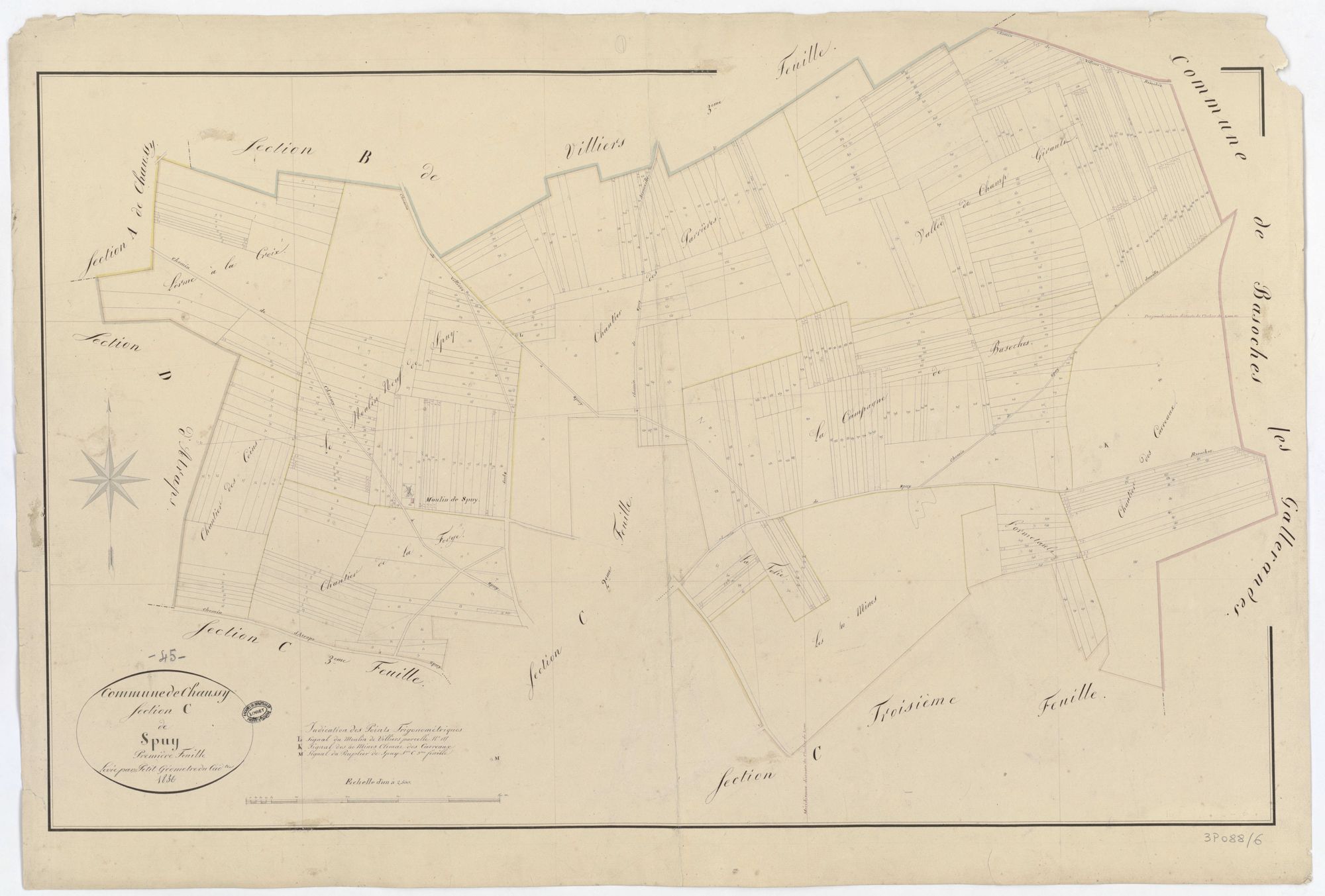Chaussy - Sections