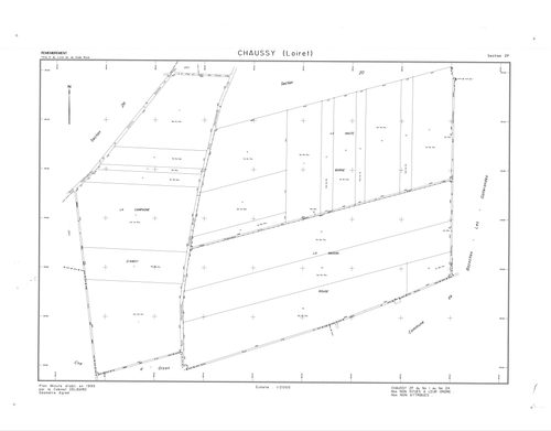 Chaussy - Sections