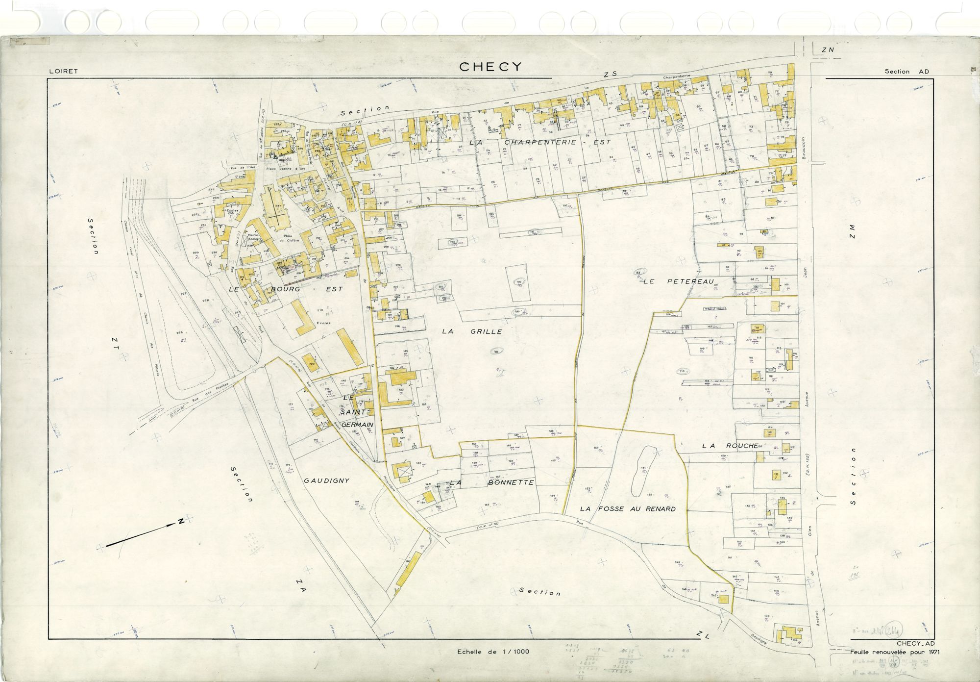 Chécy - Sections